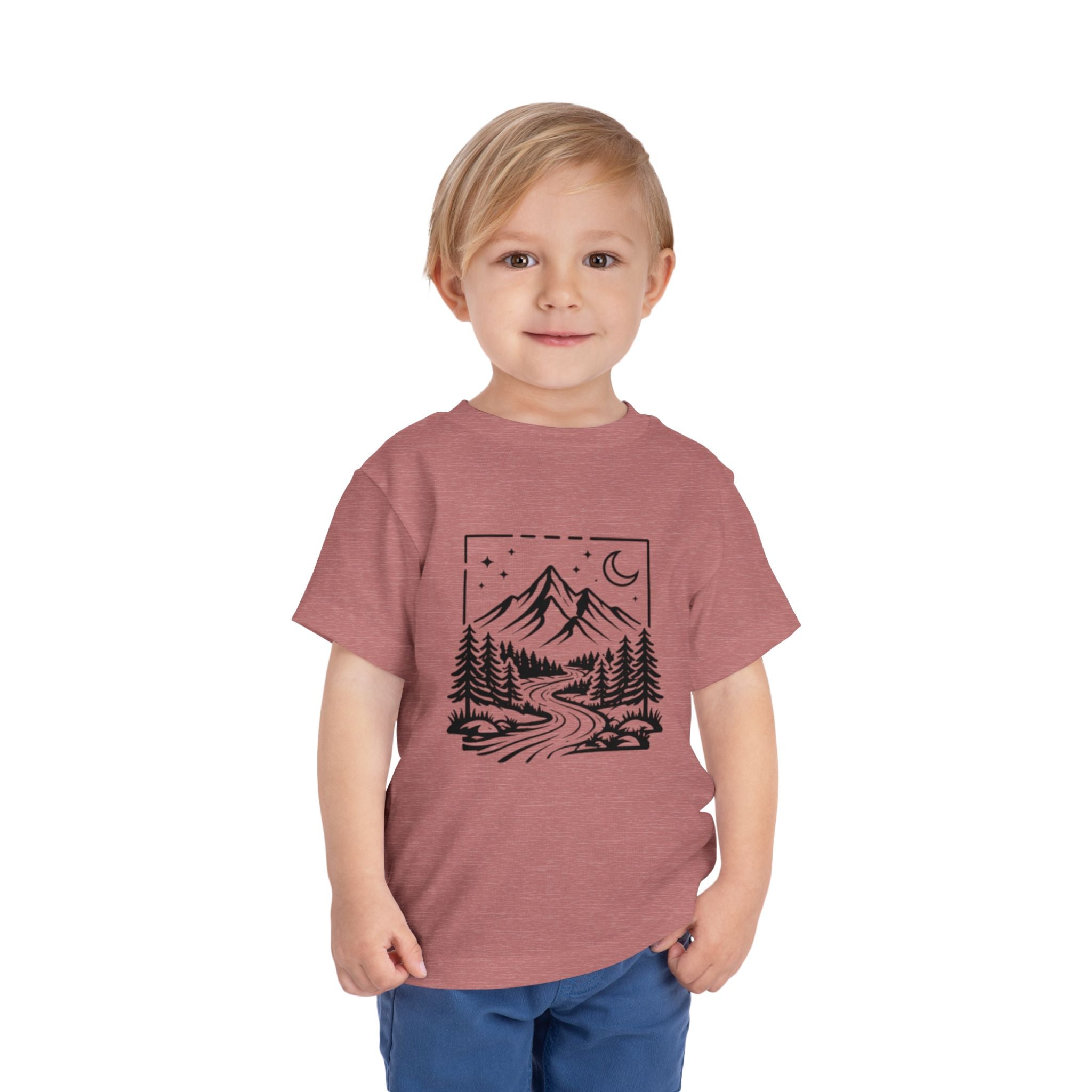 Toddler Tee | Moonlit Mountain Adventure Graphic