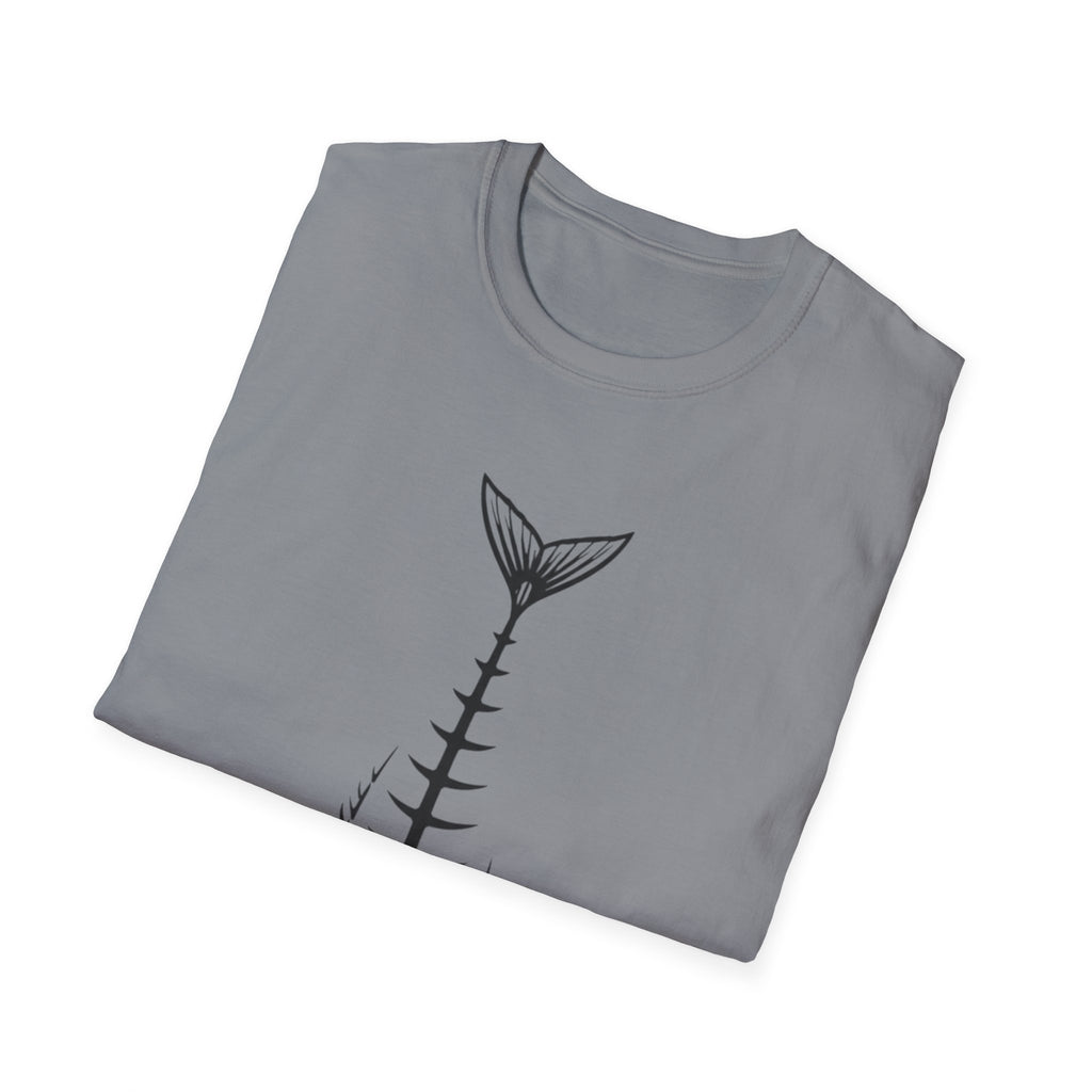 Fish Skeleton Graphic T-Shirt | Minimal Fish Tee