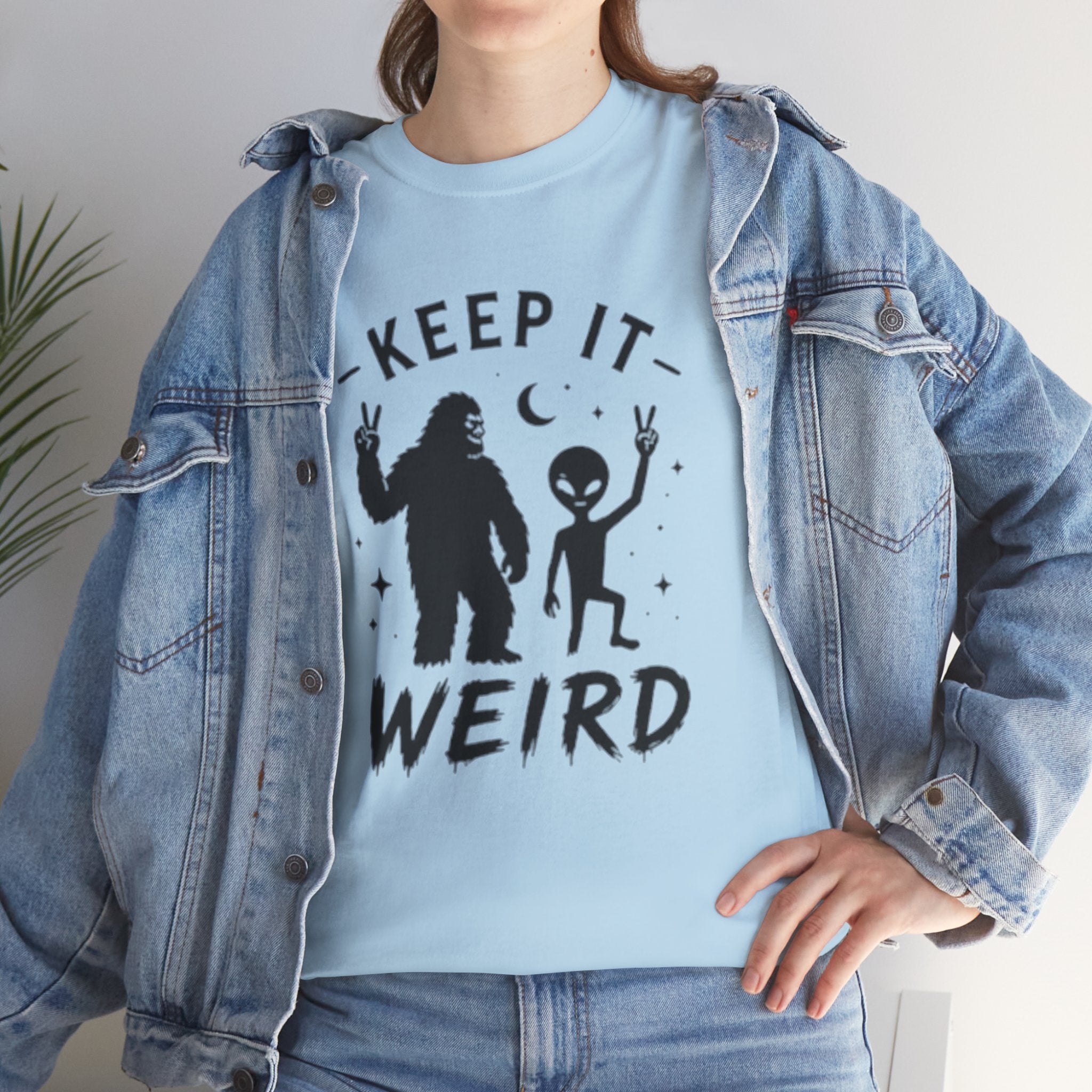 Keep It Weird Tee | Bigfoot & Alien Graphic T-Shirt