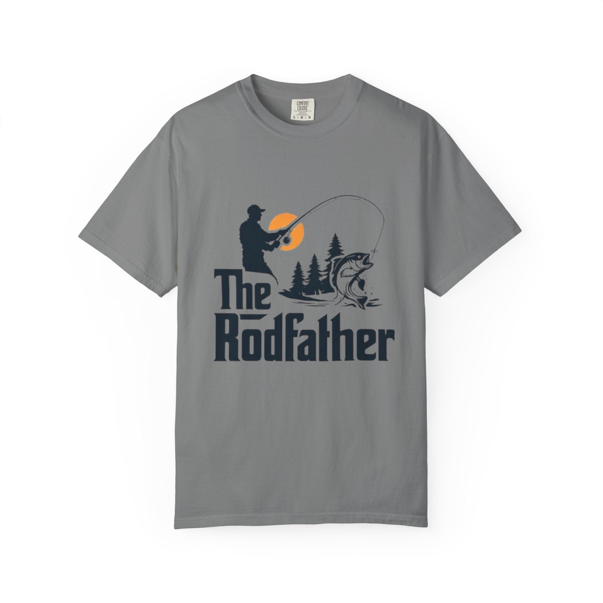 Rodfather fishing silhouette T-Shirt | Fishing tee, bass angler design