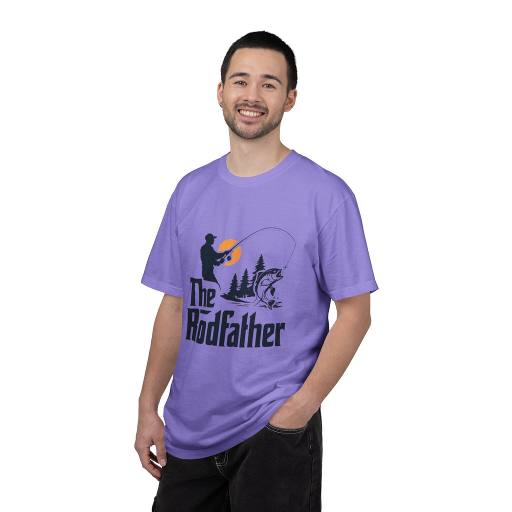 Rodfather fishing silhouette T-Shirt | Fishing tee, bass angler design