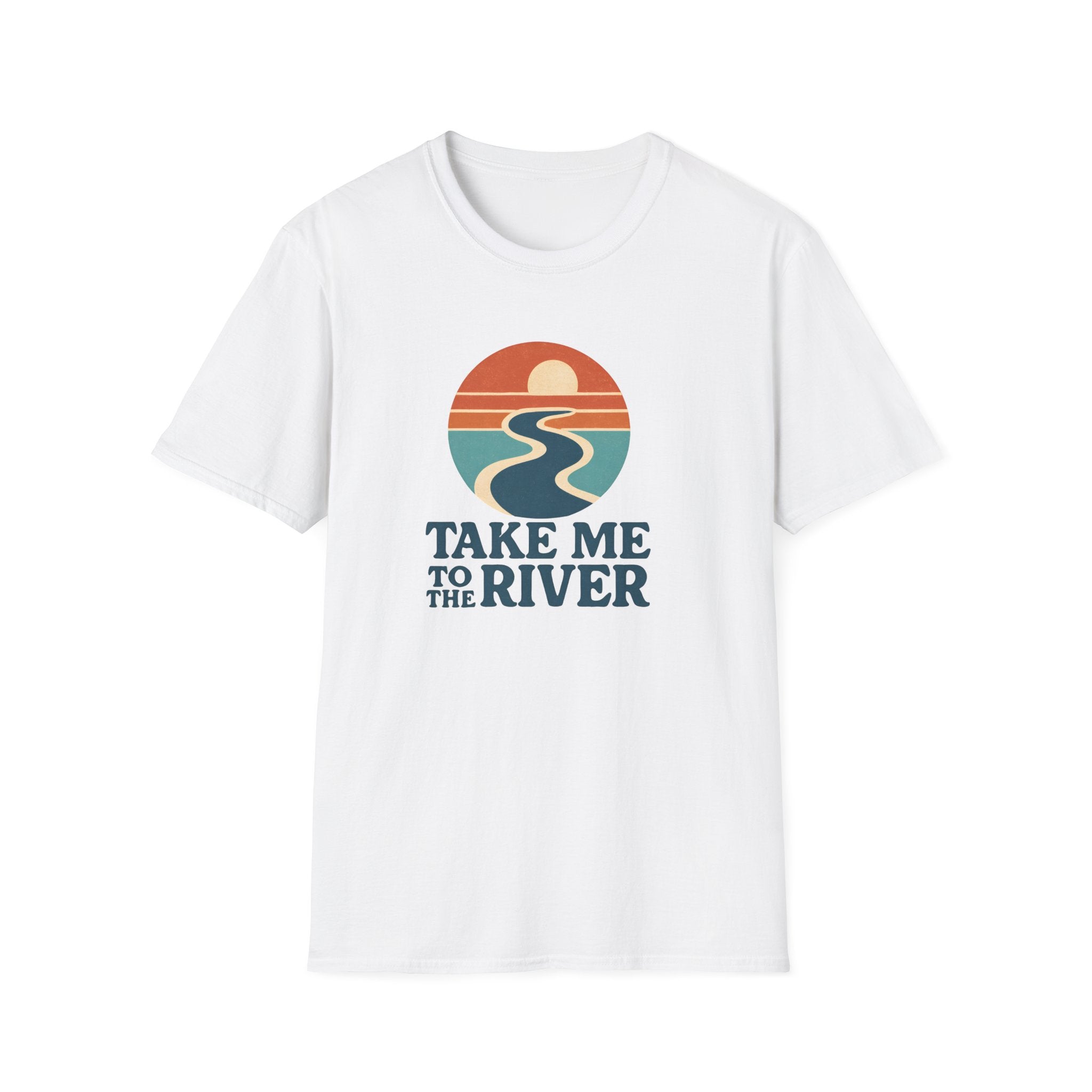 Sunset River Graphic T-Shirt | Scenic Nature Tee for Outdoor Lovers