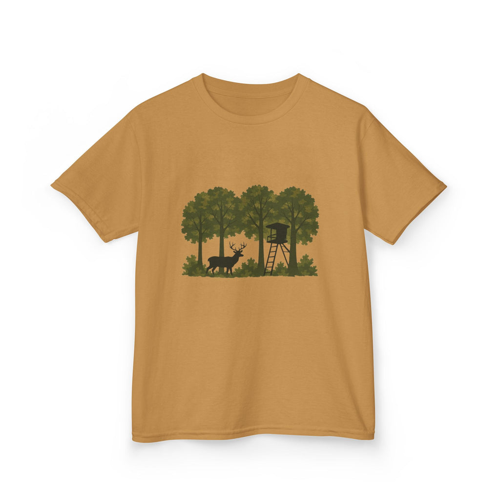 Kids Tee | Forest Deer & Hunting Stand Silhouette Shirt