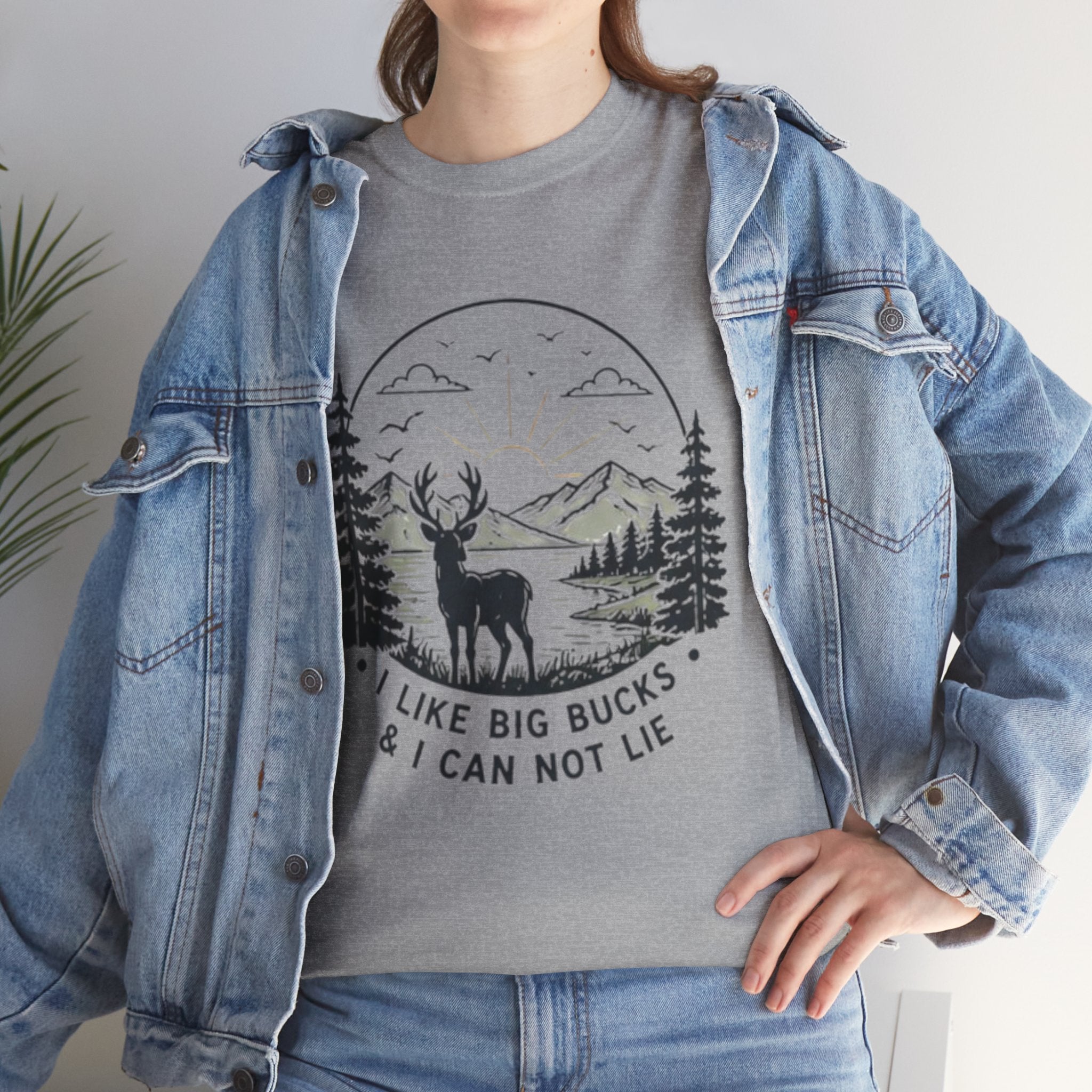 Hunting T-Shirt | "I Like Big Bucks And I Cannot Lie" Graphic Tee