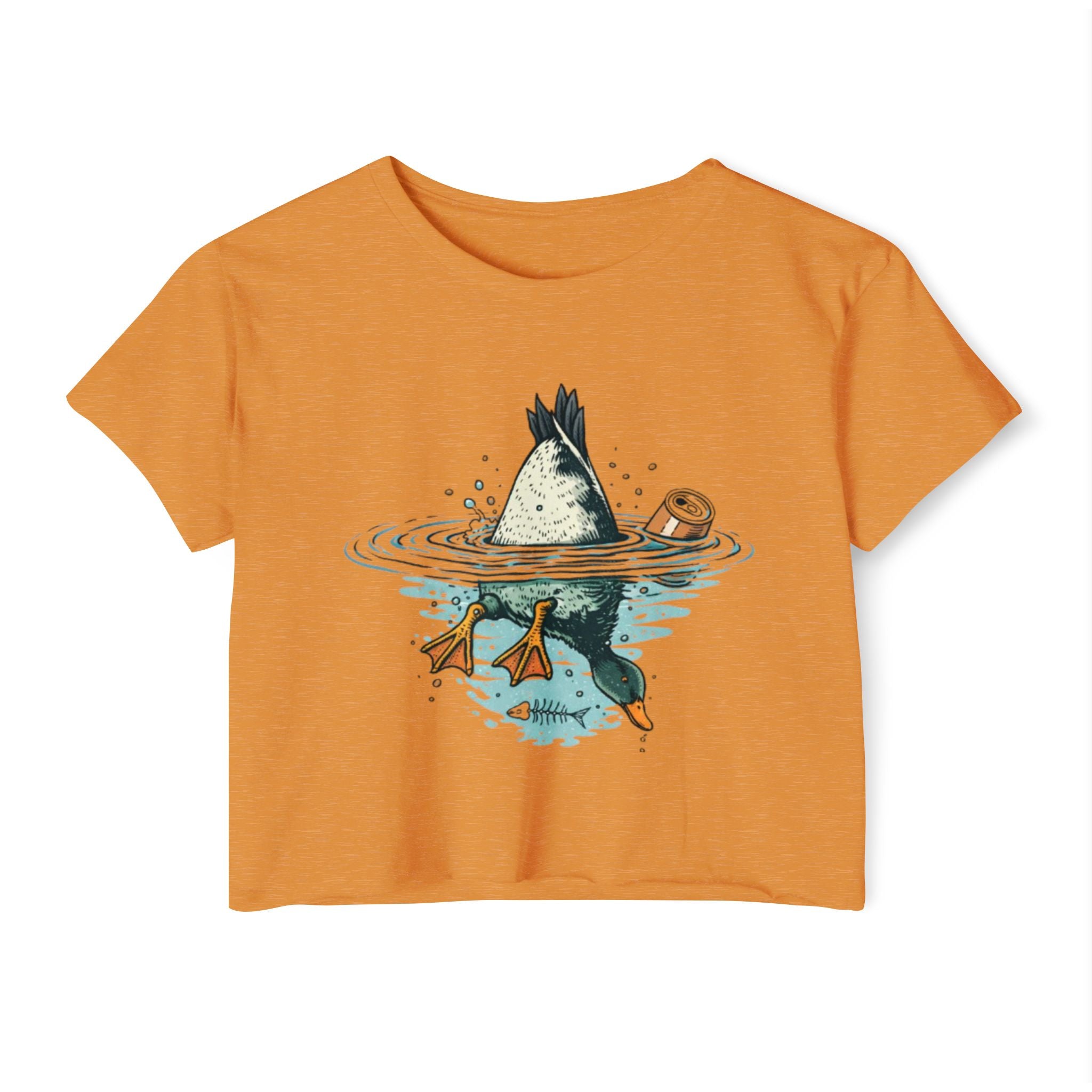 Womens Festival Crop Top | Duck Bottoms Up Funny Graphic