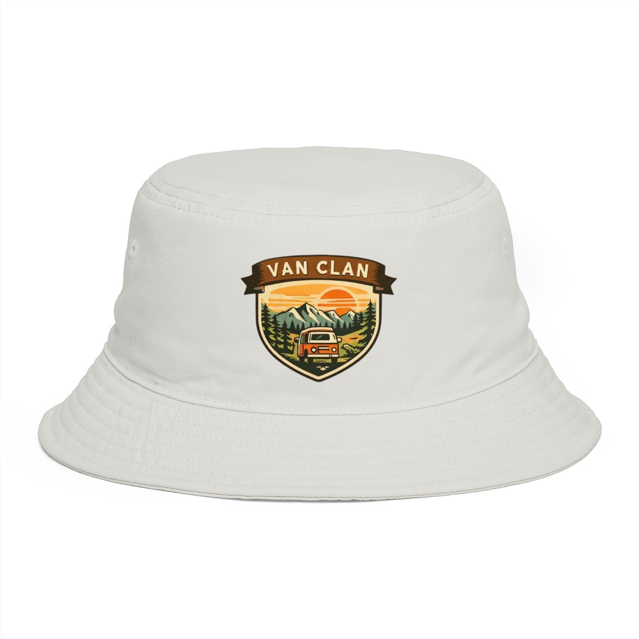 Van Clan Adventure Bucket Hat | Outdoor Camper Patch Hat