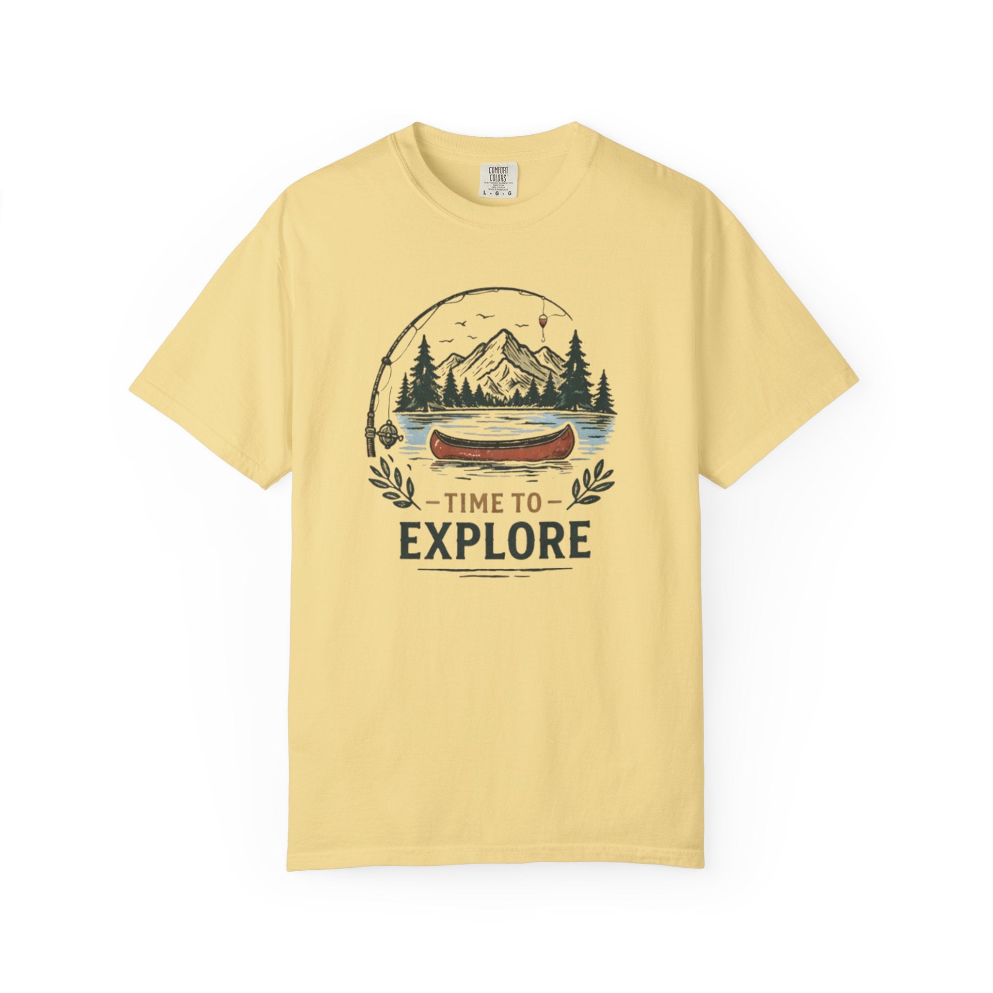Time to Explore Canoe Graphic T-Shirt