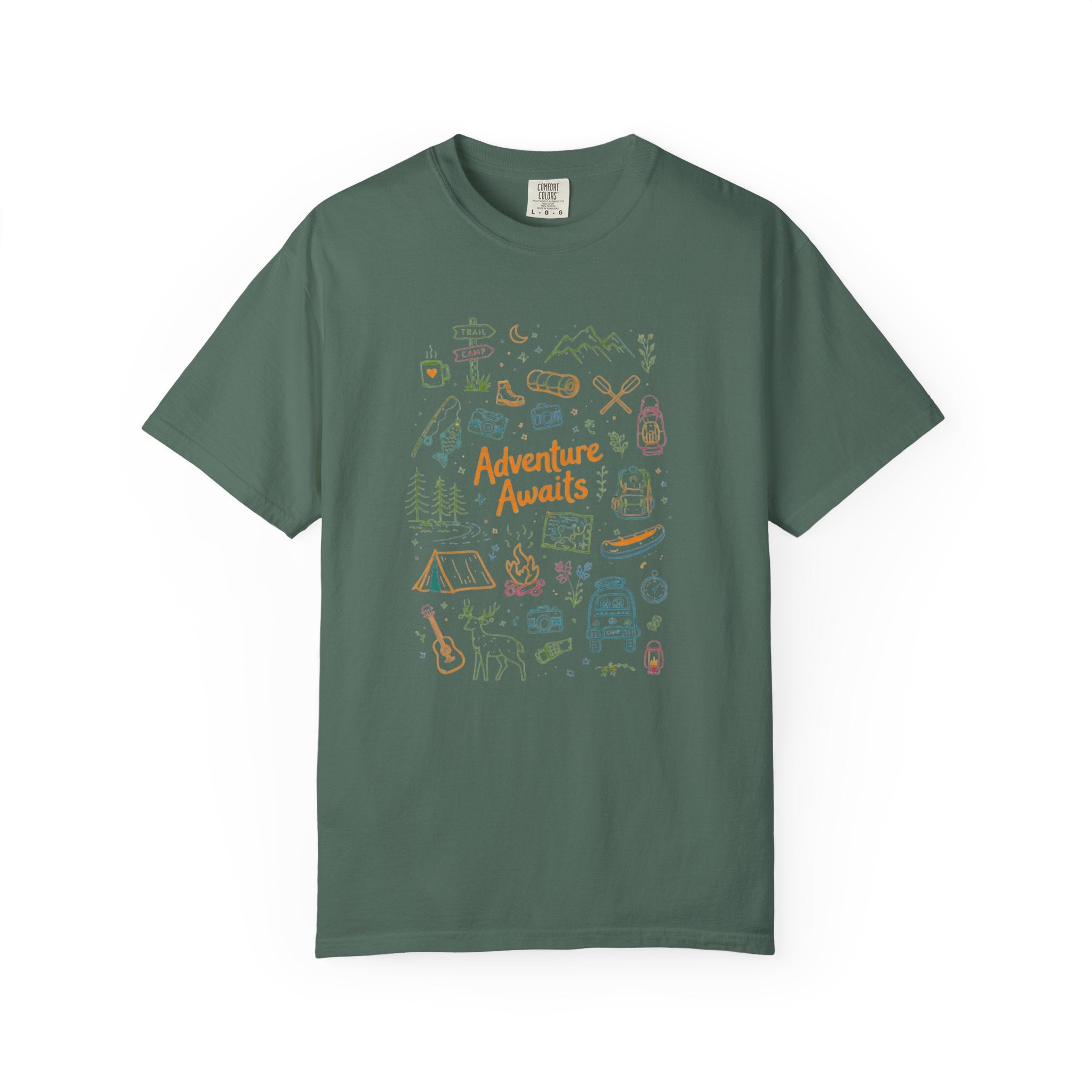 Adventure Awaits Camping T-Shirt | Outdoor Catalog Tee