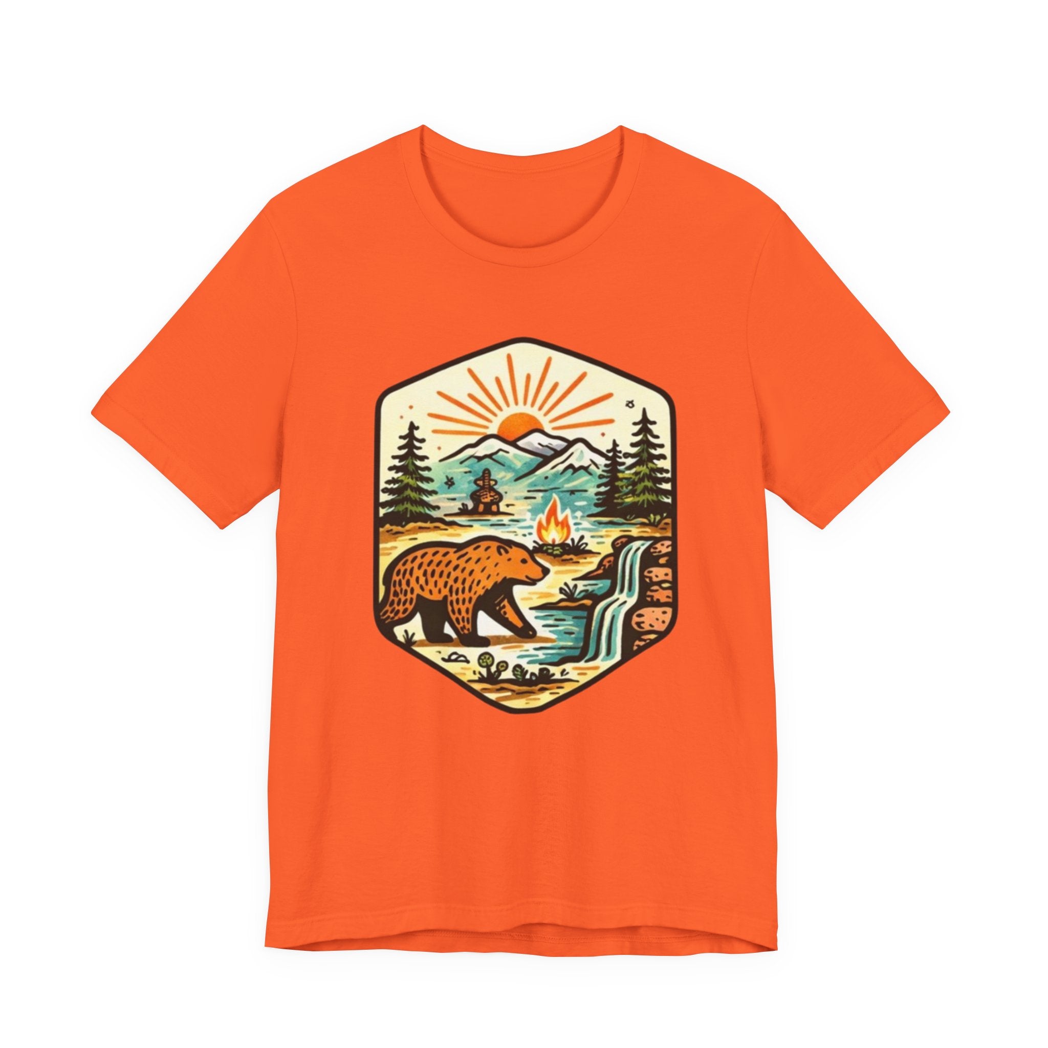 Retro Wilderness Bear T-Shirt Vintage Outdoors Graphic Tee
