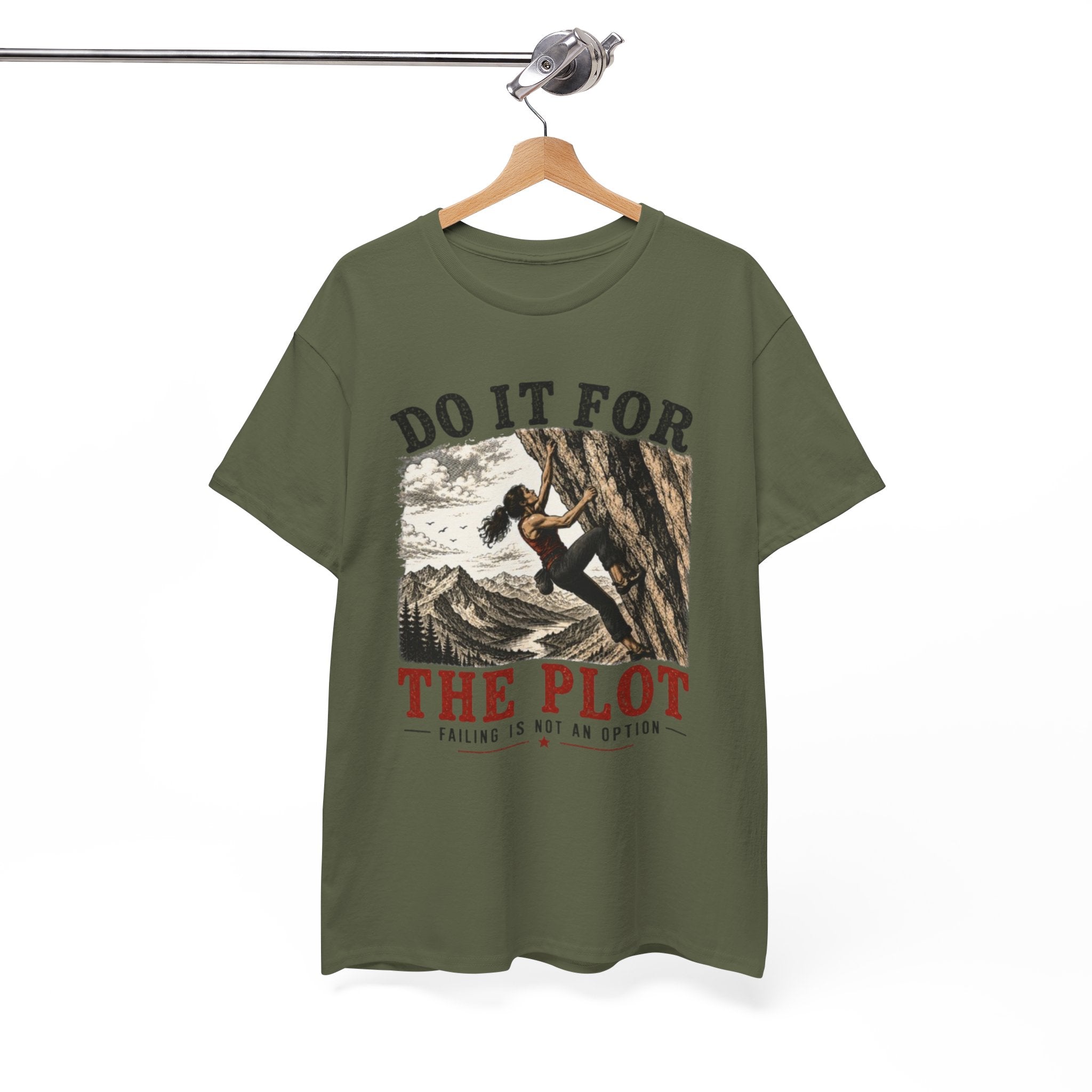Do It For The Plot Climbing Tee | Motivational Adventure Graphic T-Shirt