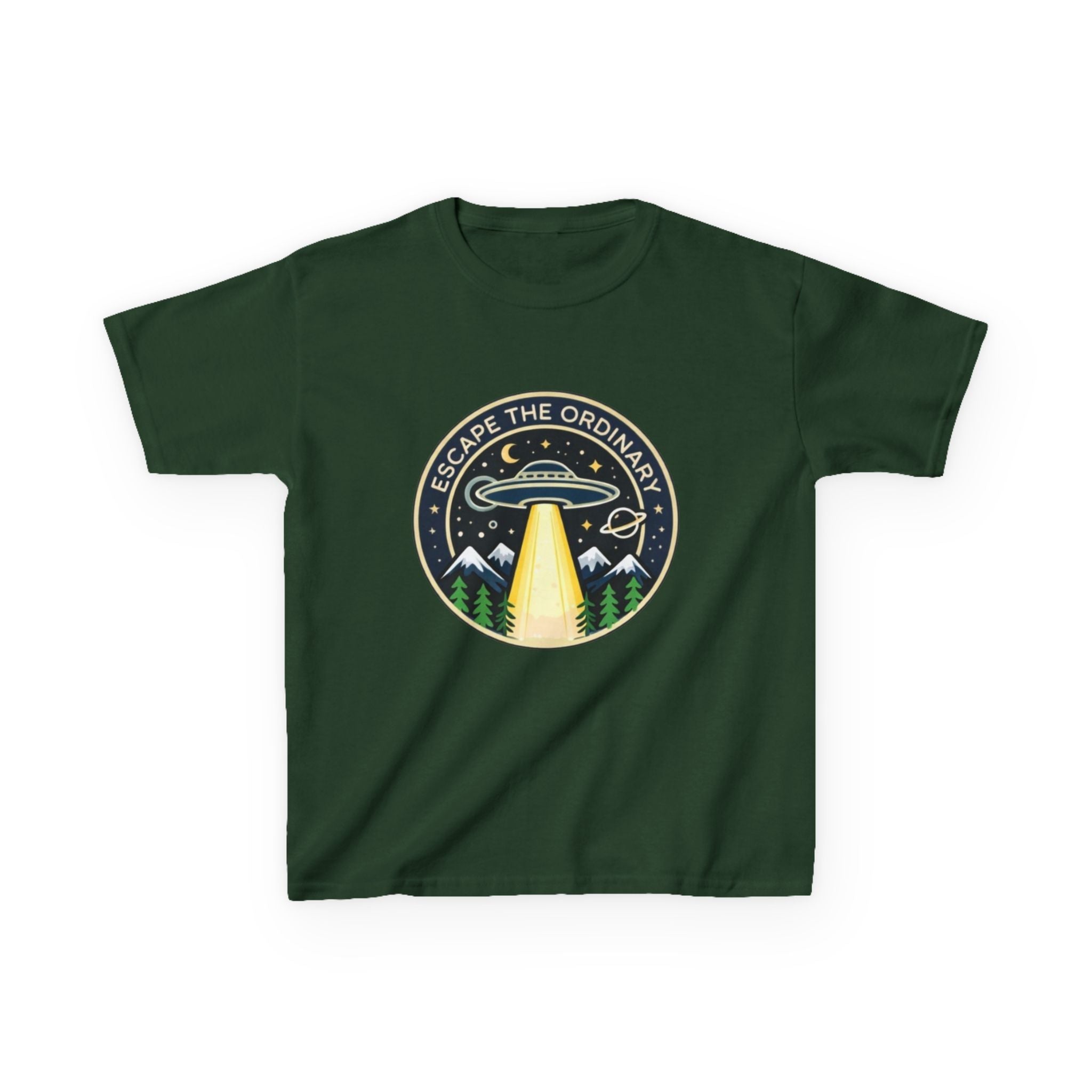 Kids T-Shirt | Escape the Ordinary UFO Adventure Graphic