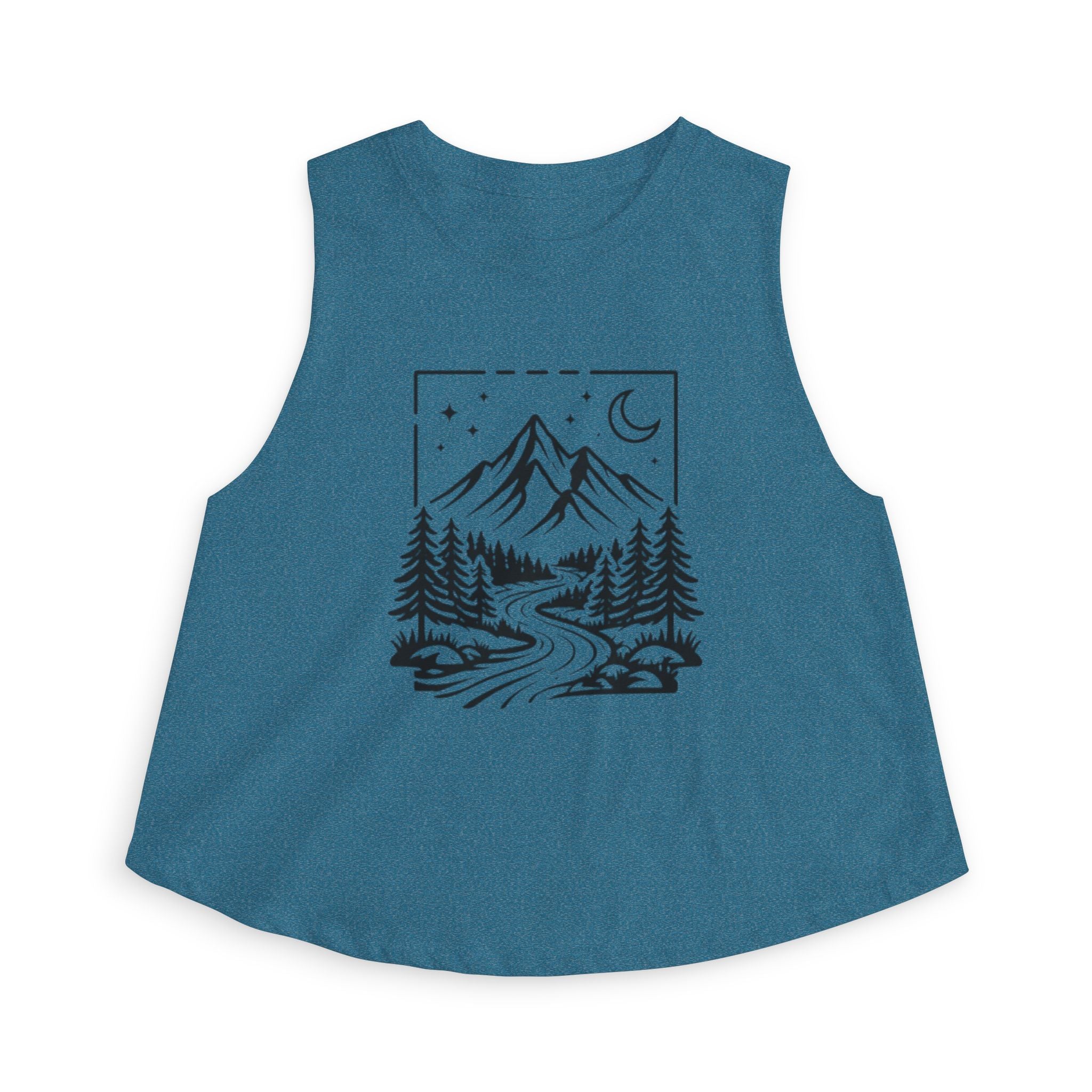 Mountain Night Crop Top | Women's Scenic Adventure Tank