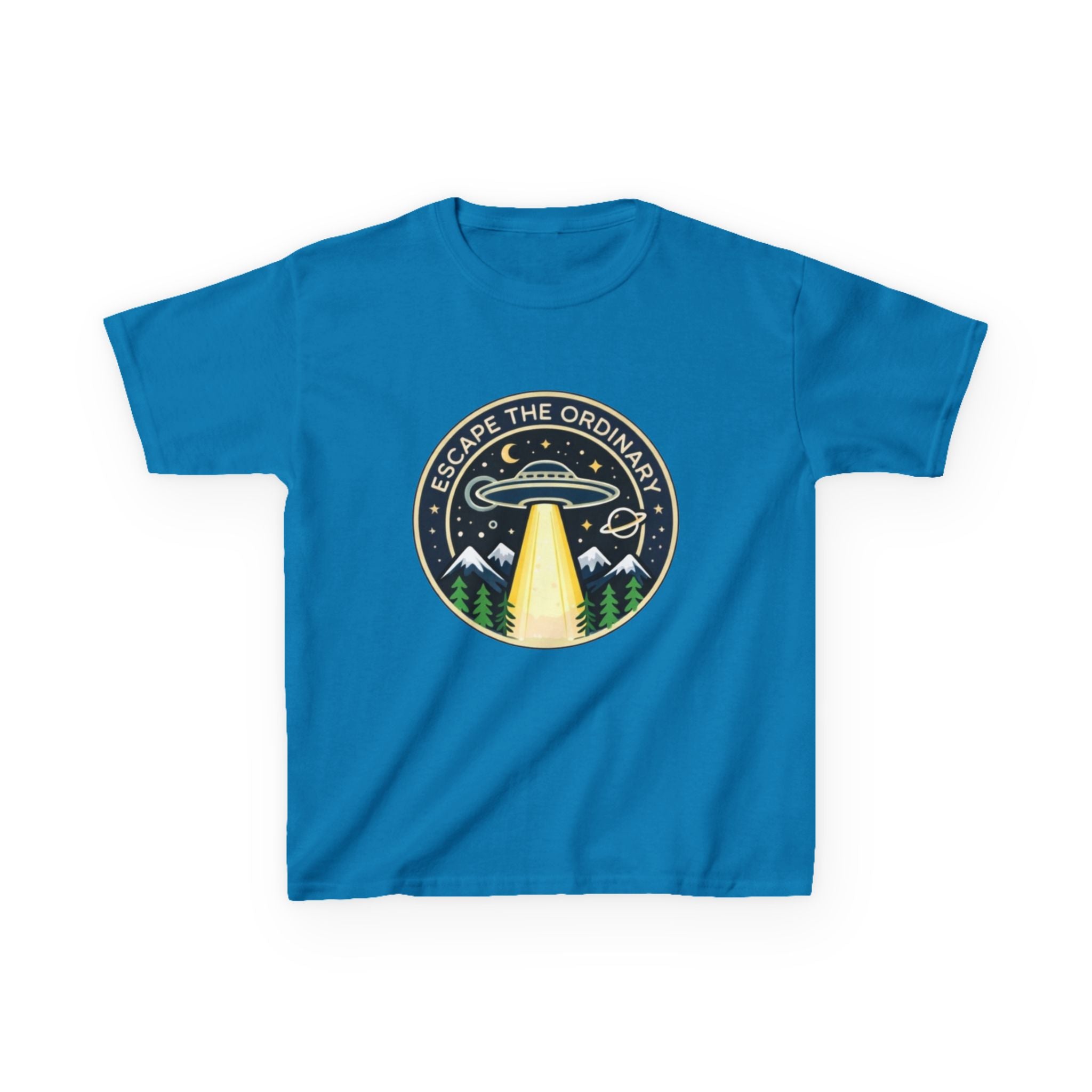 Kids T-Shirt | Escape the Ordinary UFO Adventure Graphic