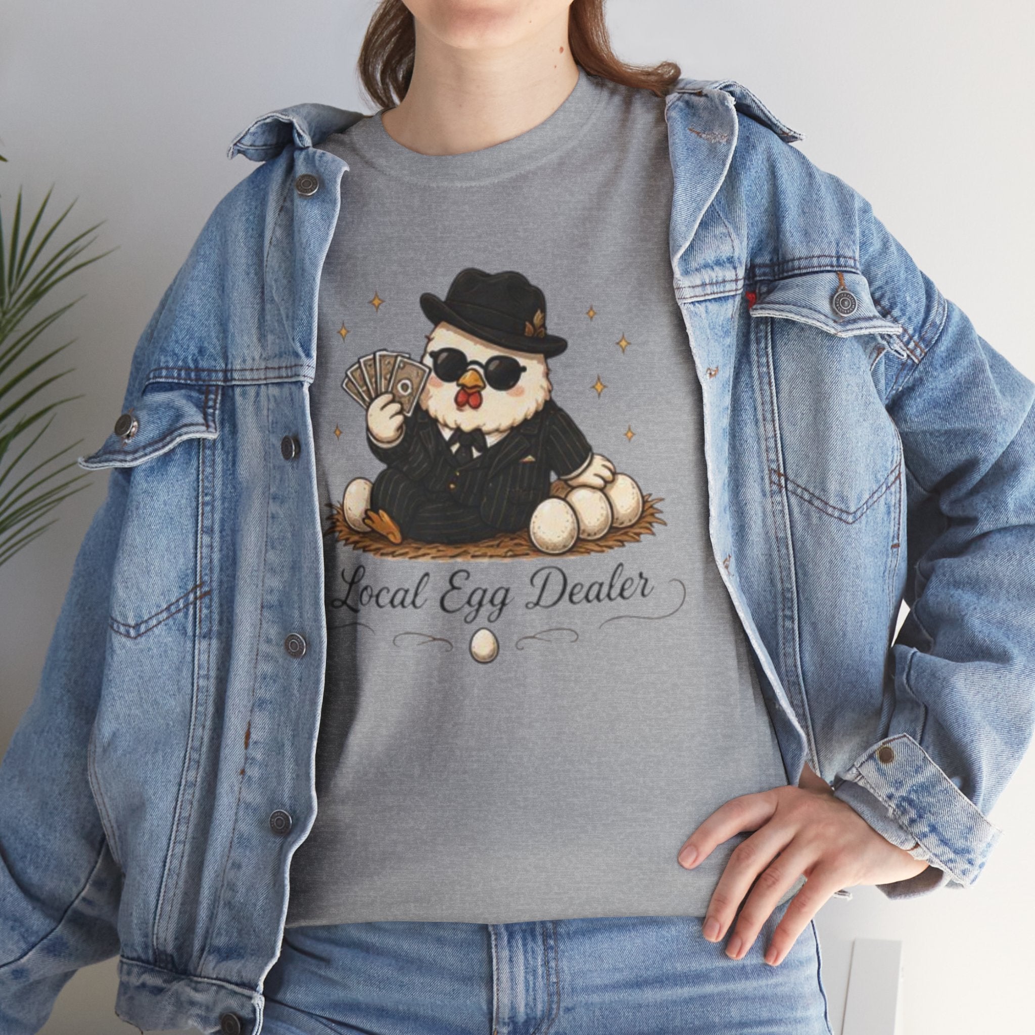 Local Egg Dealer T-Shirt | Cute Chick in Shades Graphic Tee