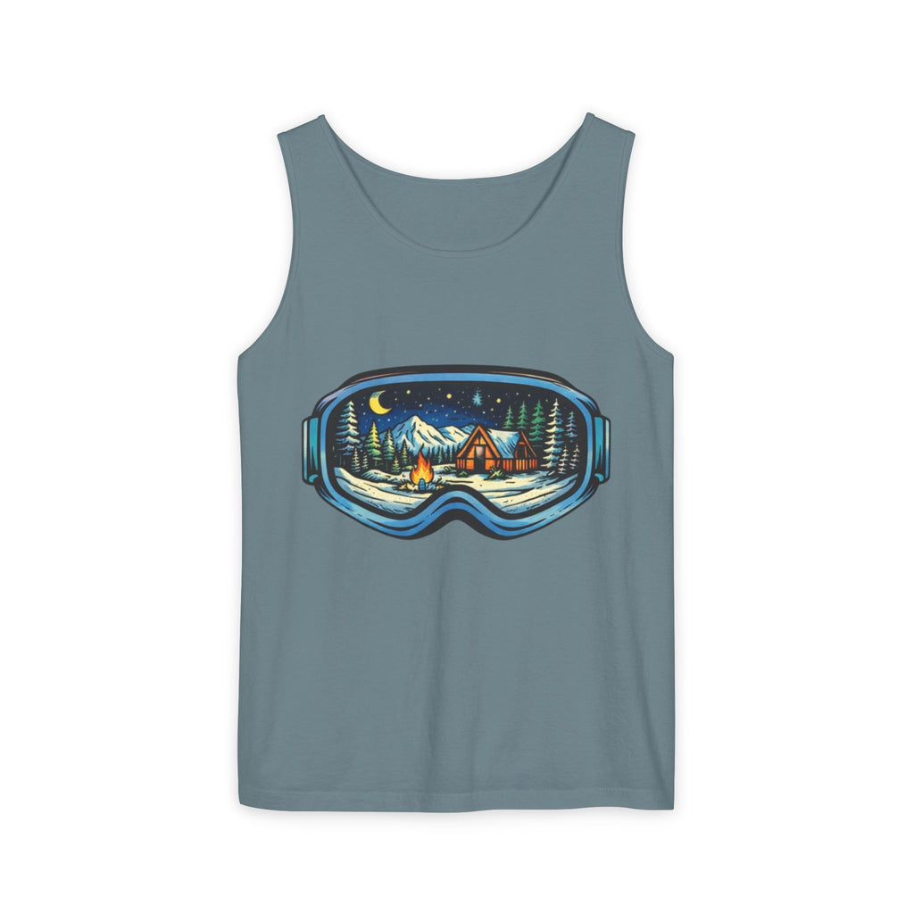Tank Top | Ski Goggle Winter Cabin Graphic