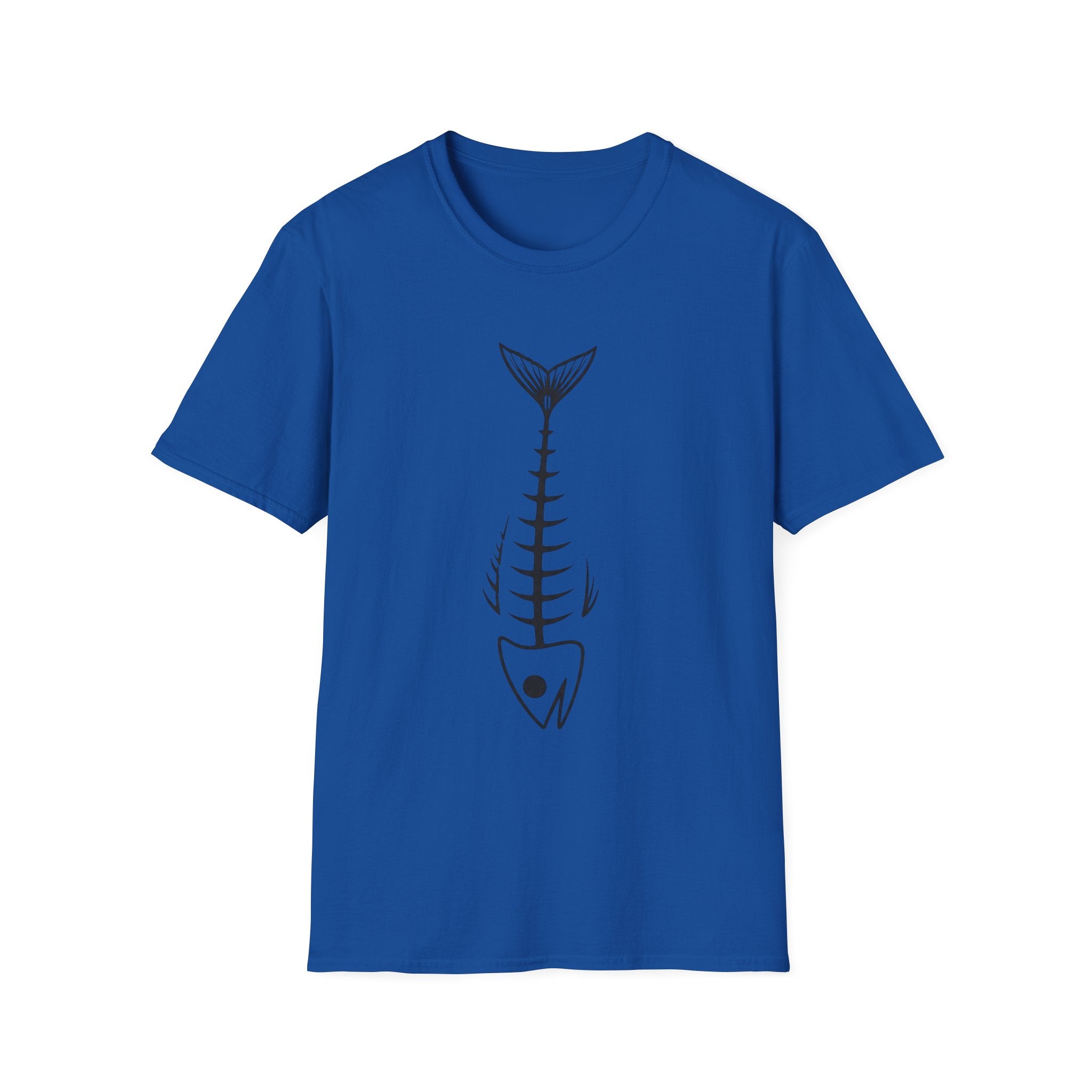Fish Skeleton Graphic T-Shirt | Minimal Fish Tee