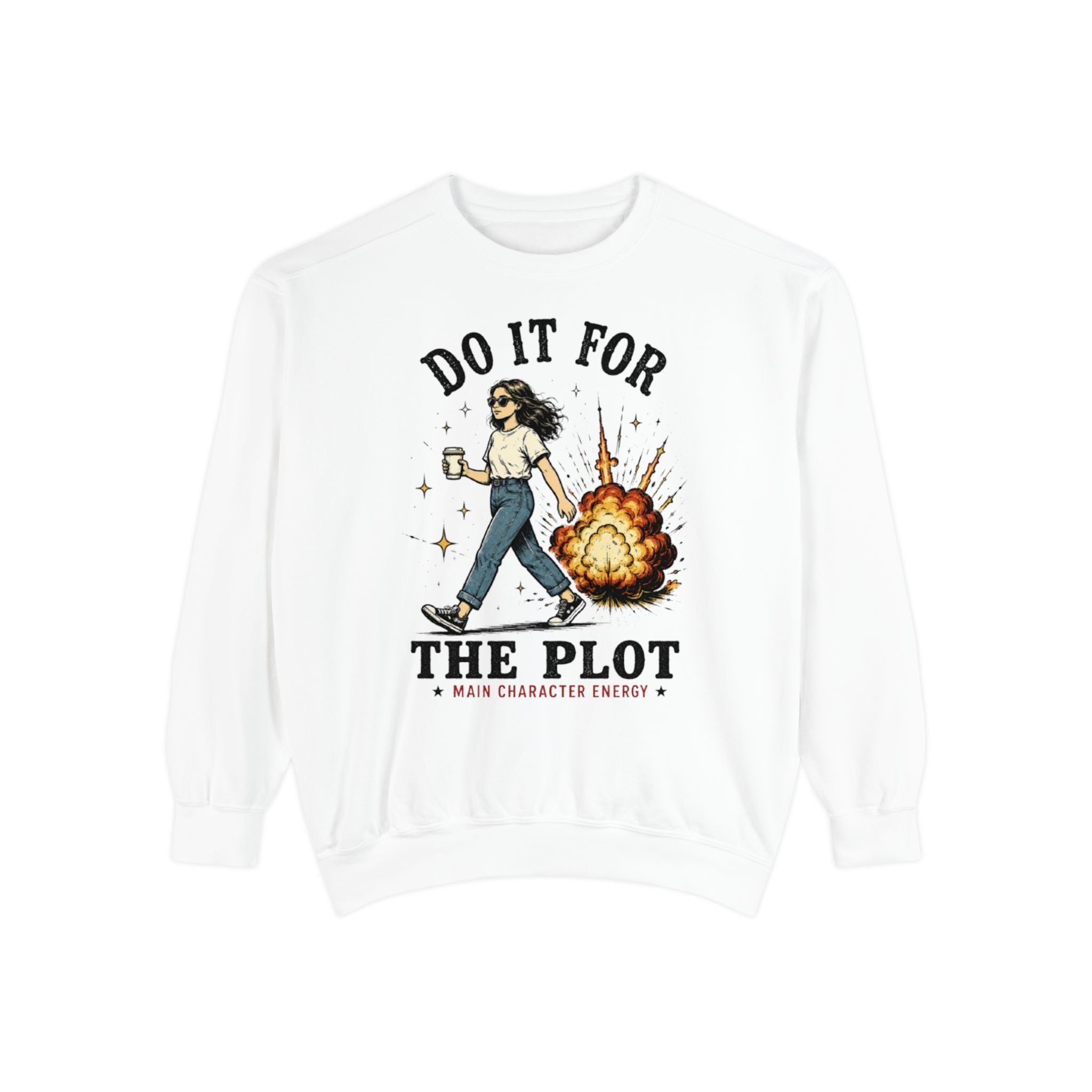 Do It For The Plot Sweatshirt | Literary Aesthetic Crewneck