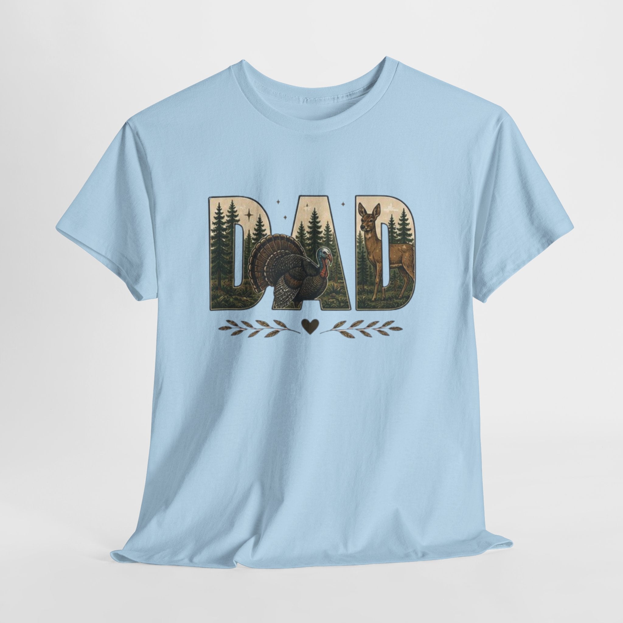 Dad Nature Crewneck Tee | Outdoor Turkey Hunting Fathers Day Shirt