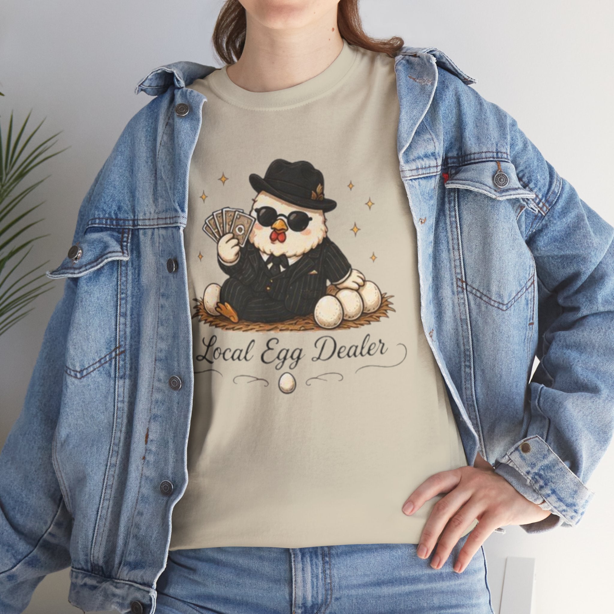 Local Egg Dealer T-Shirt | Cute Chick in Shades Graphic Tee