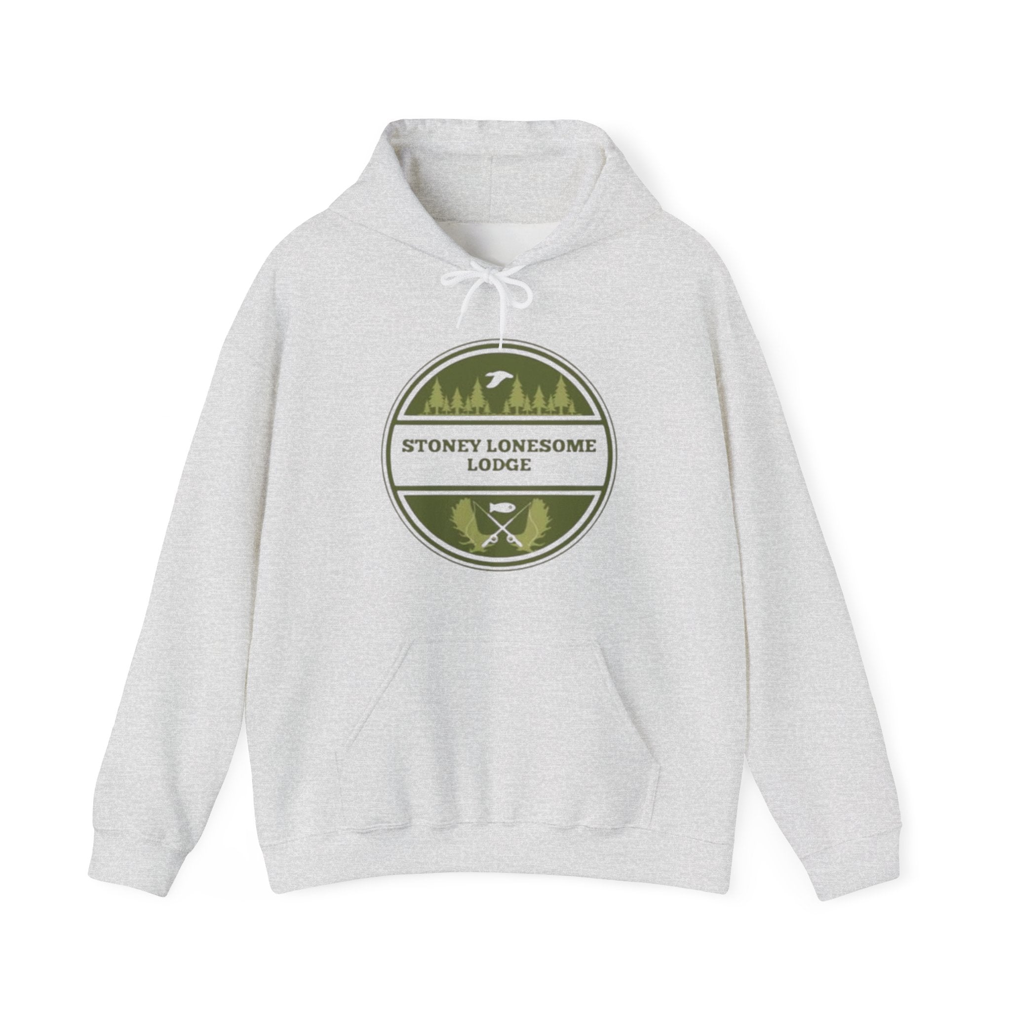 Stoney Lonesome Lodge Hoodie | Outdoor Cabin Campfire Pullover