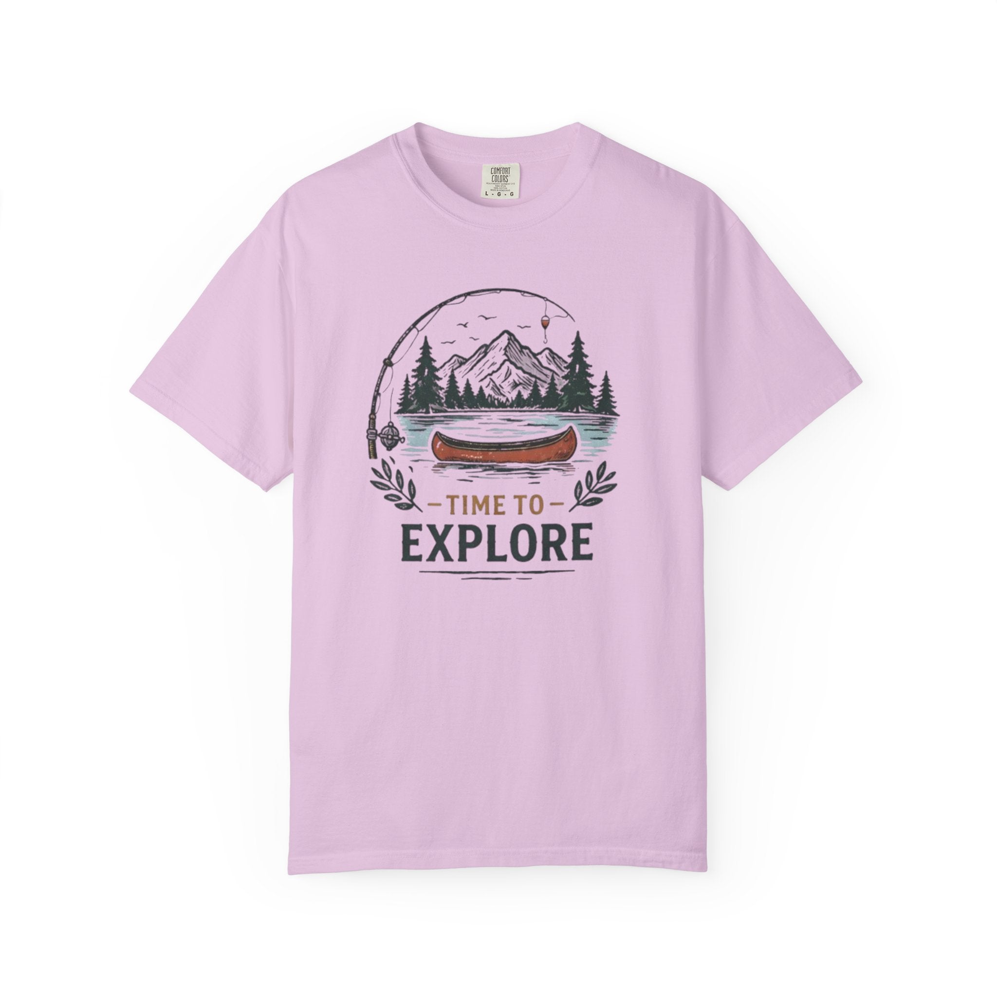 Time to Explore Canoe Graphic T-Shirt