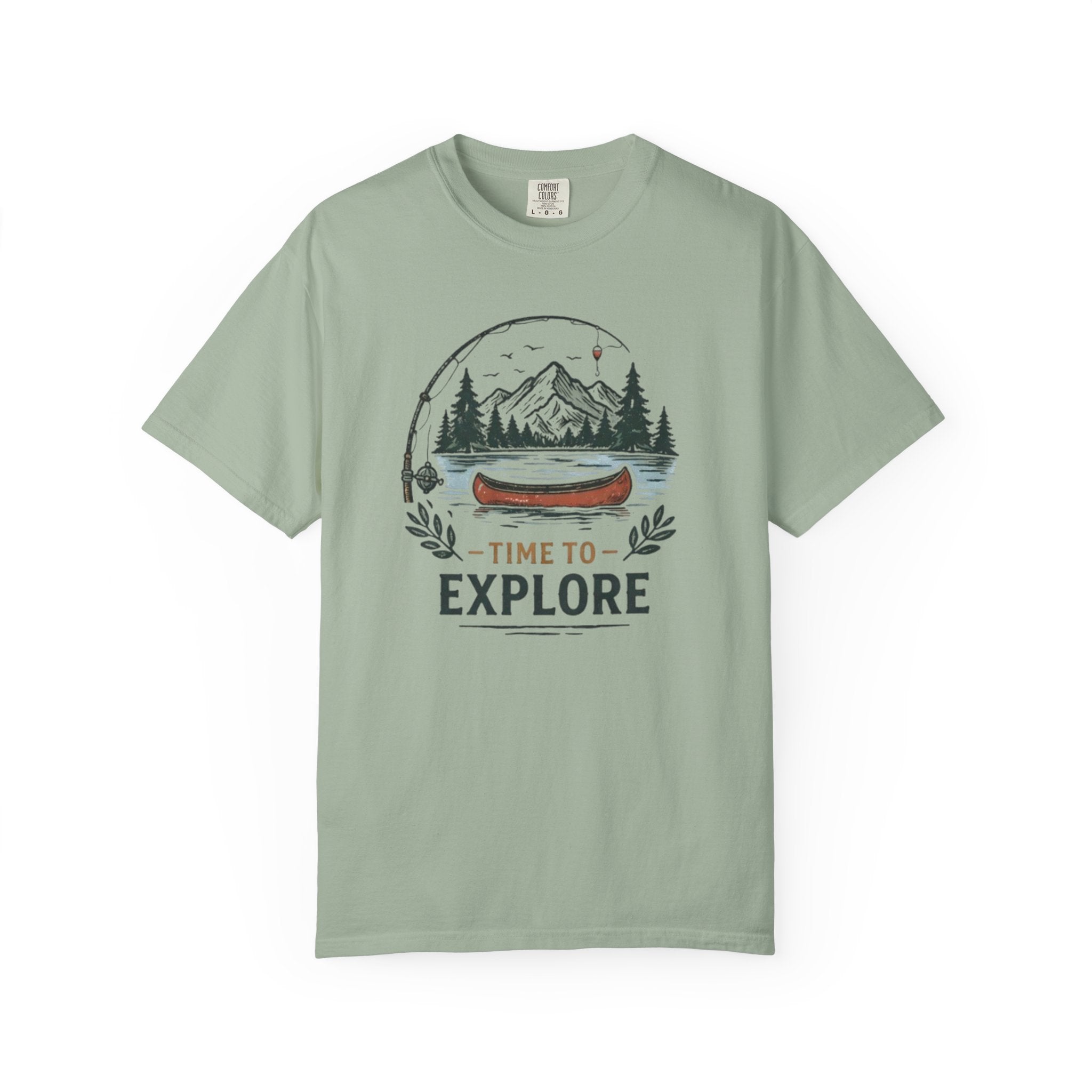 Time to Explore Canoe Graphic T-Shirt