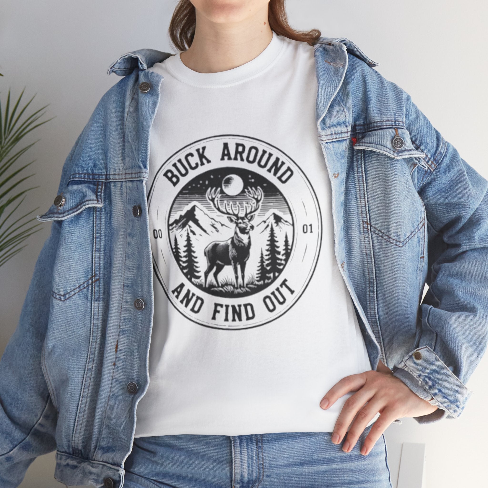 Buck Around And Find Out T‑Shirt | Vintage Deer Mountain Graphic Tee