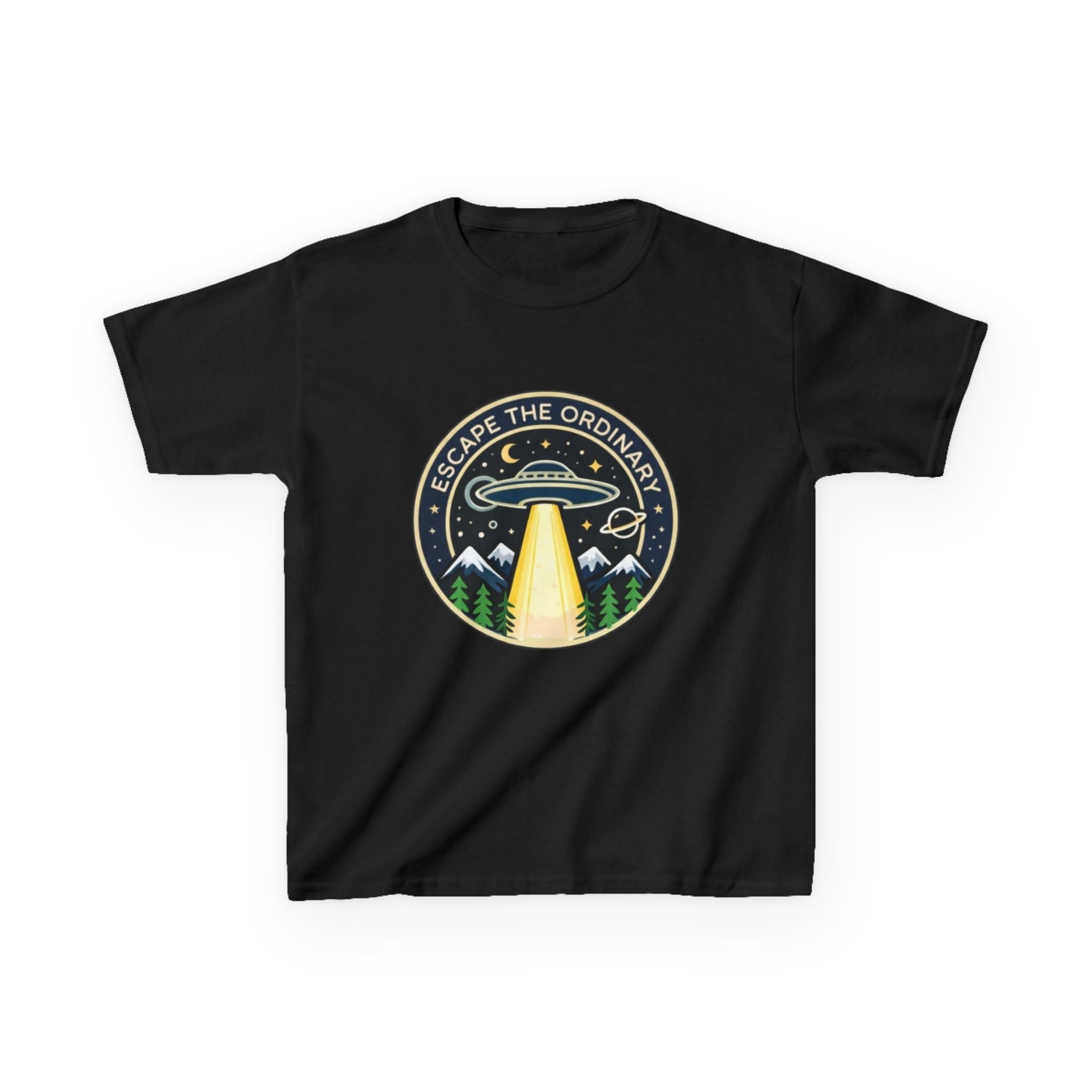 Kids T-Shirt | Escape the Ordinary UFO Adventure Graphic