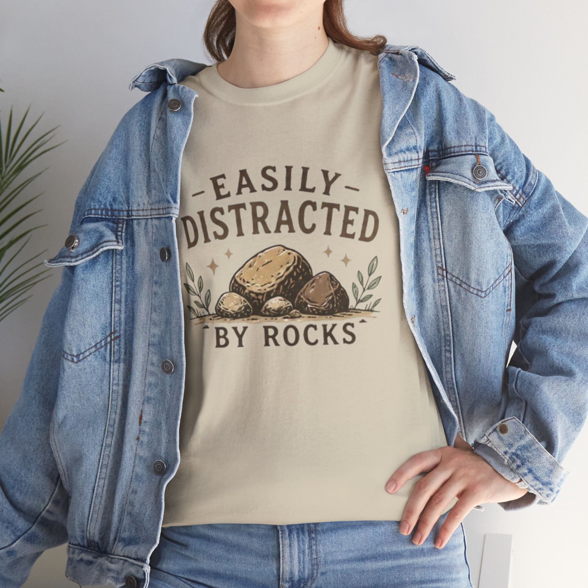 T-Shirt | "Easily Distracted by Rocks" Funny Rockhound Tee