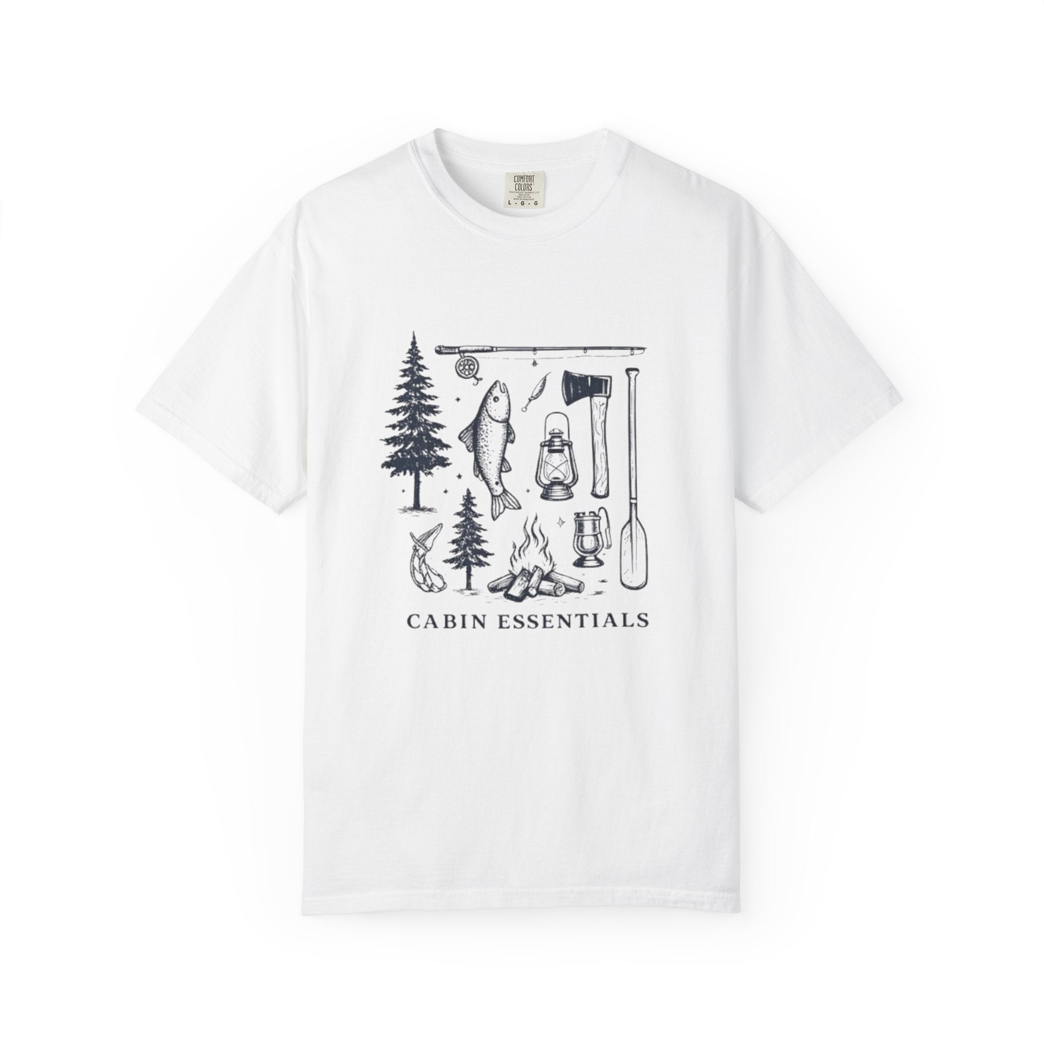Cabin Essentials T-Shirt | Outdoor Camping Gear Graphic Tee