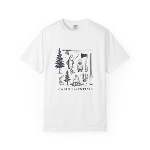 Cabin Essentials T-Shirt | Outdoor Camping Gear Graphic Tee