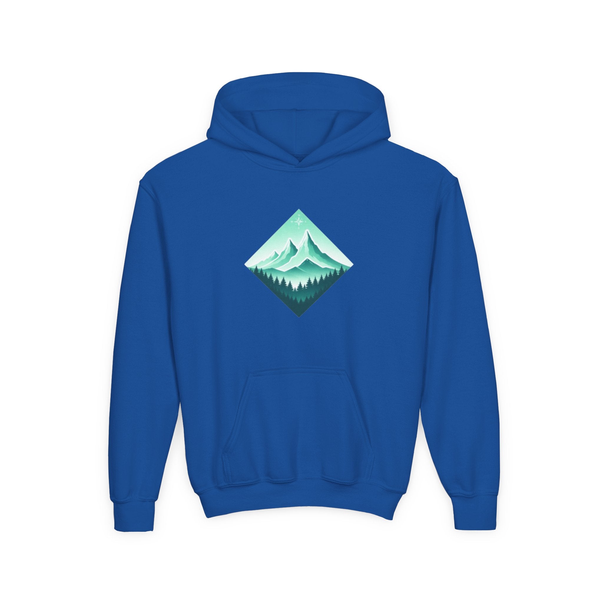 Youth Hoodie | Mint Mountain Graphic Pullover