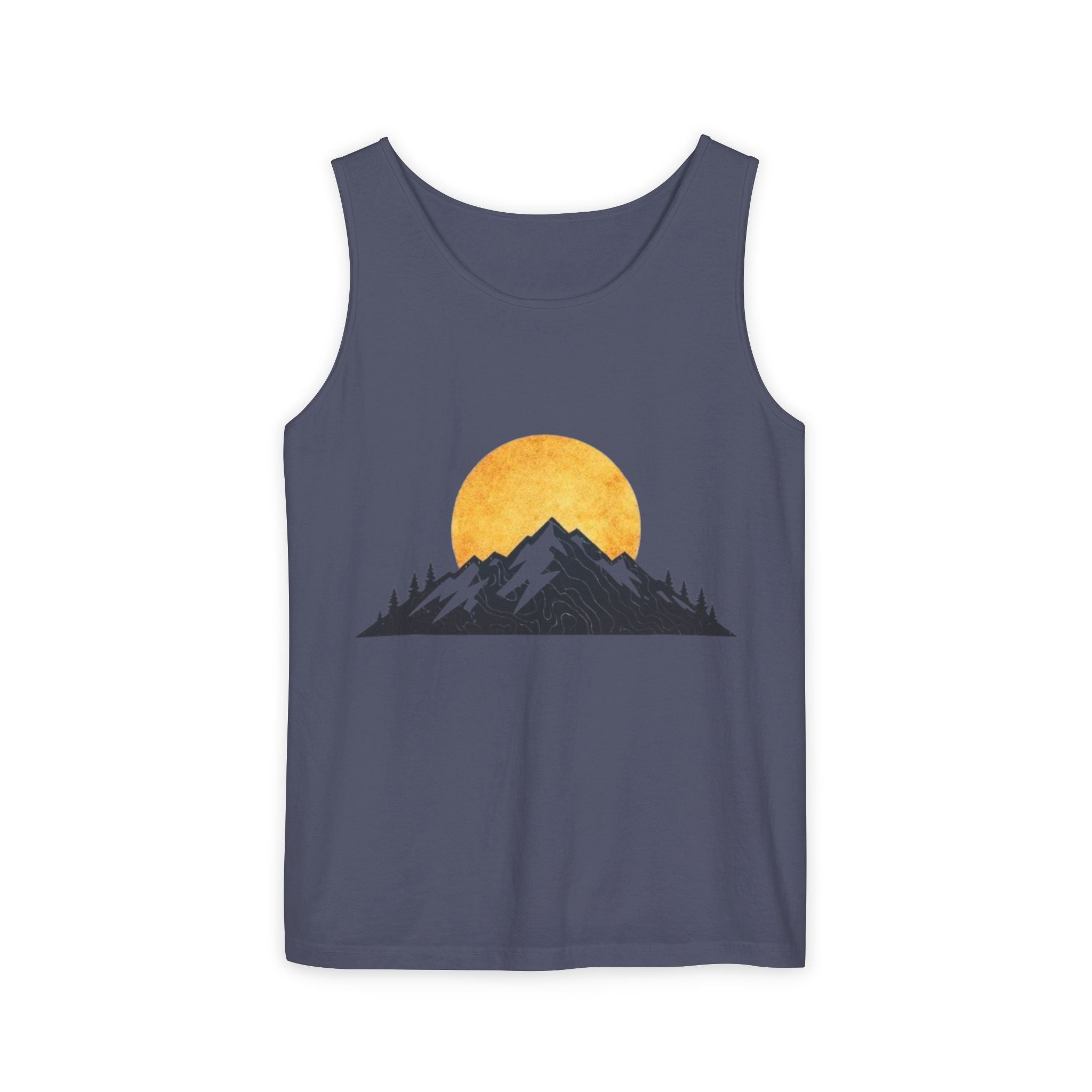 Moon & Mountain Tank | Mountain Landscape Graphic Tank Top