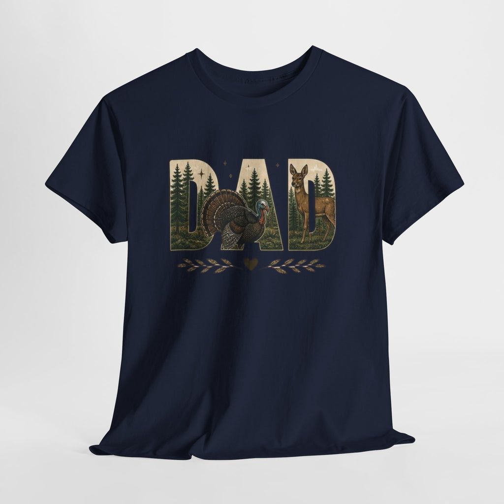 Dad Nature Crewneck Tee | Outdoor Turkey Hunting Fathers Day Shirt