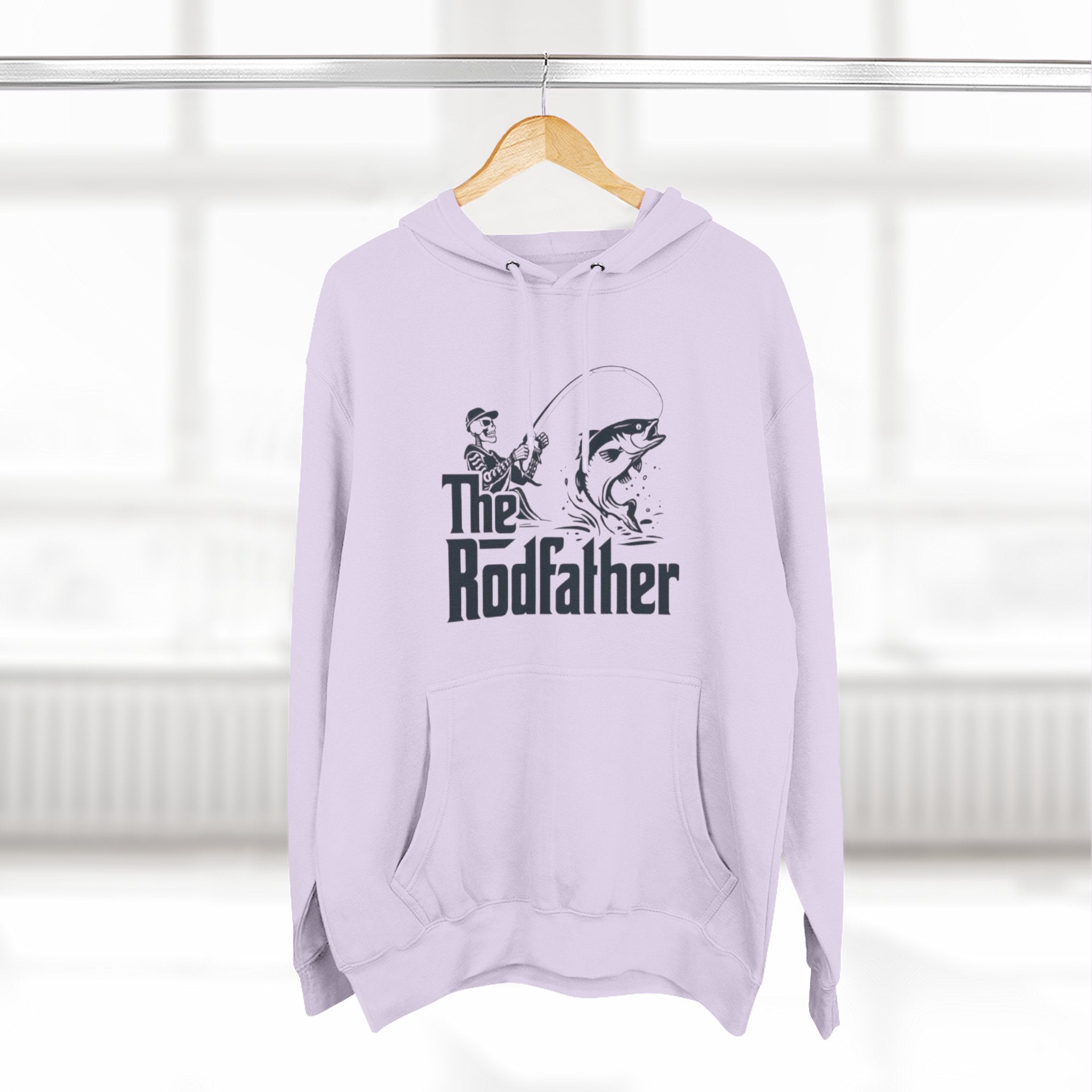 The Rodfather Hoodie | Fishing Graphic Pullover for Anglers