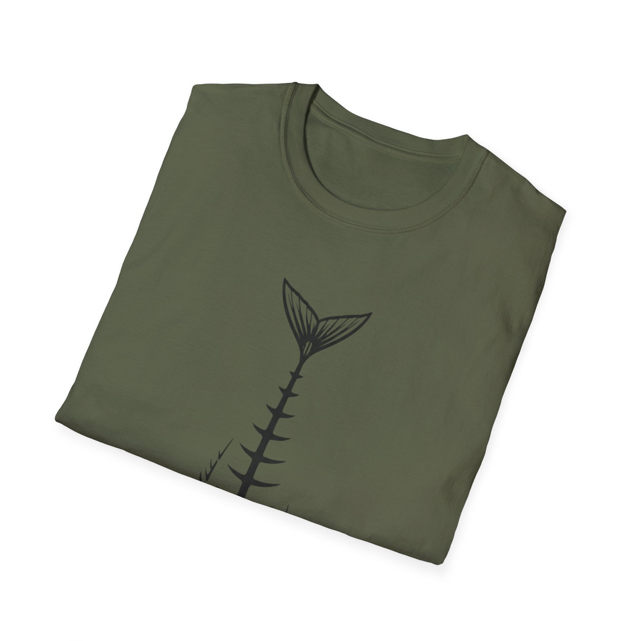 Fish Skeleton Graphic T-Shirt | Minimal Fish Tee