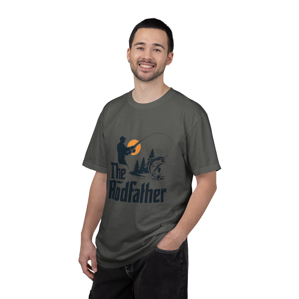 Rodfather fishing silhouette T-Shirt | Fishing tee, bass angler design