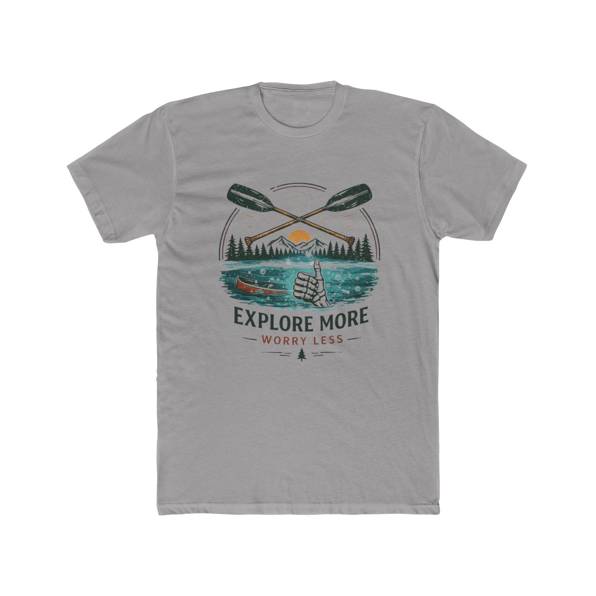 Explore More Worry Less T-Shirt | Outdoor Adventure Graphic Tee