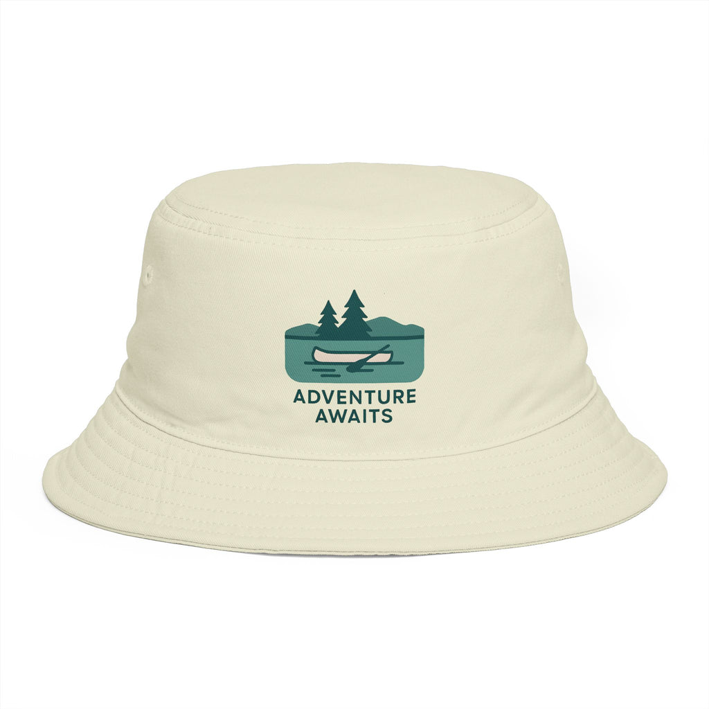 Adventure Awaits Bucket Hat | Canoe & Lake Outdoor Travel Hat
