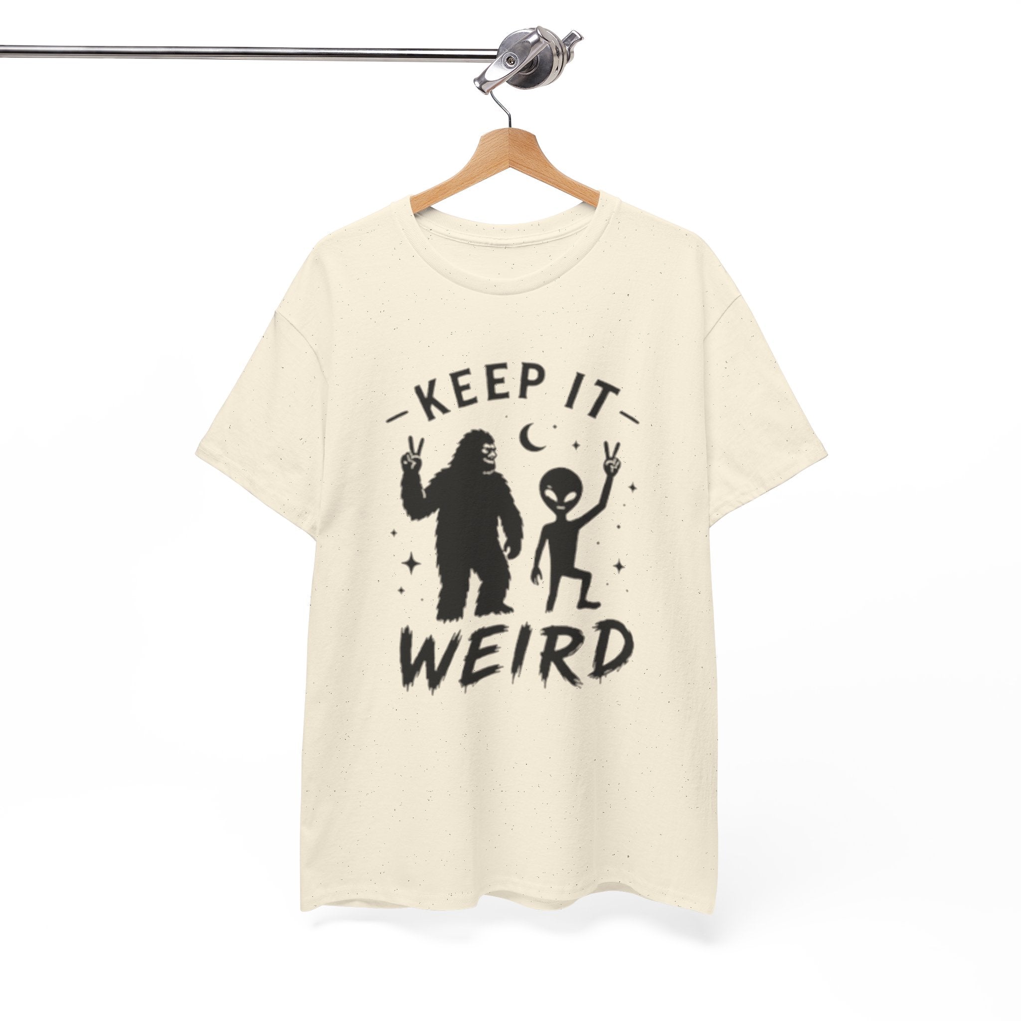 Keep It Weird Tee | Bigfoot & Alien Graphic T-Shirt