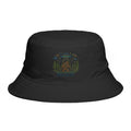 Bigfoot Night UFO Bucket Hat | Retro Forest Sasquatch Camping Design