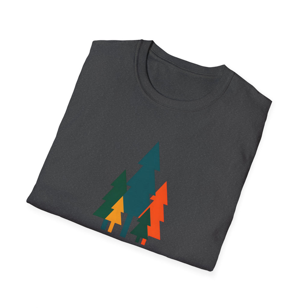 Colorful Pine Trees T-Shirt | Vibrant Forest Graphic Tee