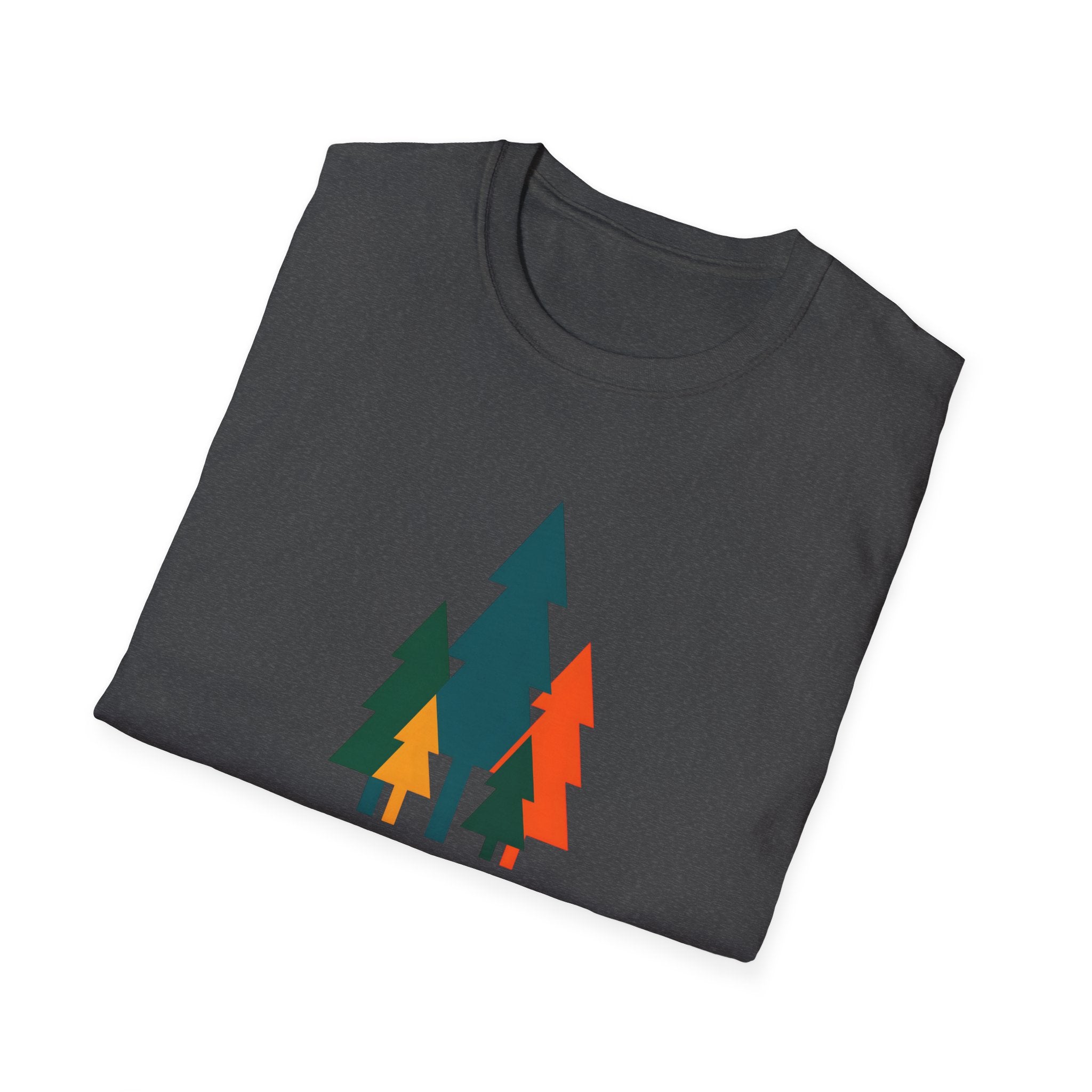 Colorful Pine Trees T-Shirt | Vibrant Forest Graphic Tee
