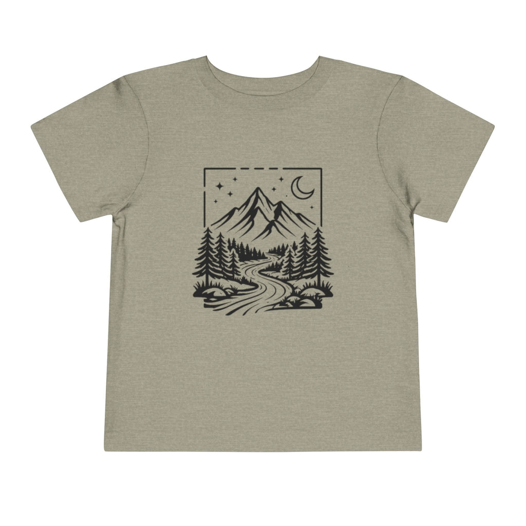 Toddler Tee | Moonlit Mountain Adventure Graphic