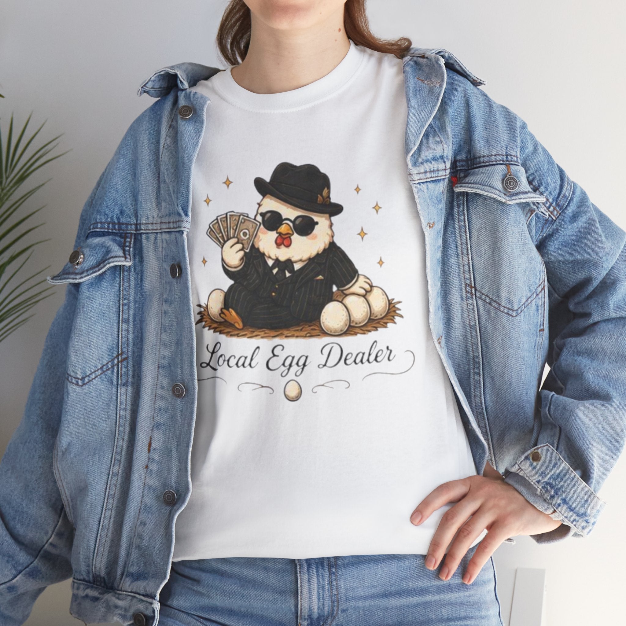 Local Egg Dealer T-Shirt | Cute Chick in Shades Graphic Tee