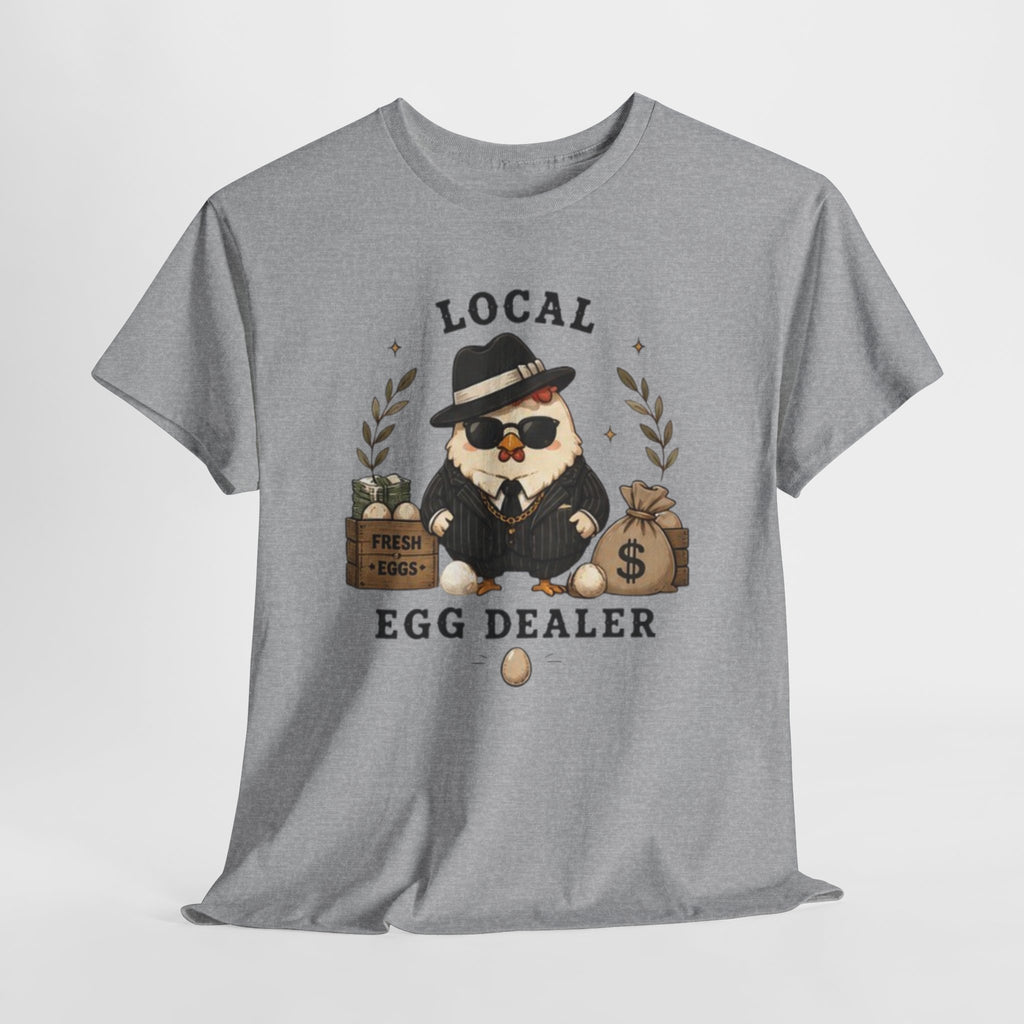 Egg Dealer T-Shirt | Funny Chicken Mobster Graphic Tee