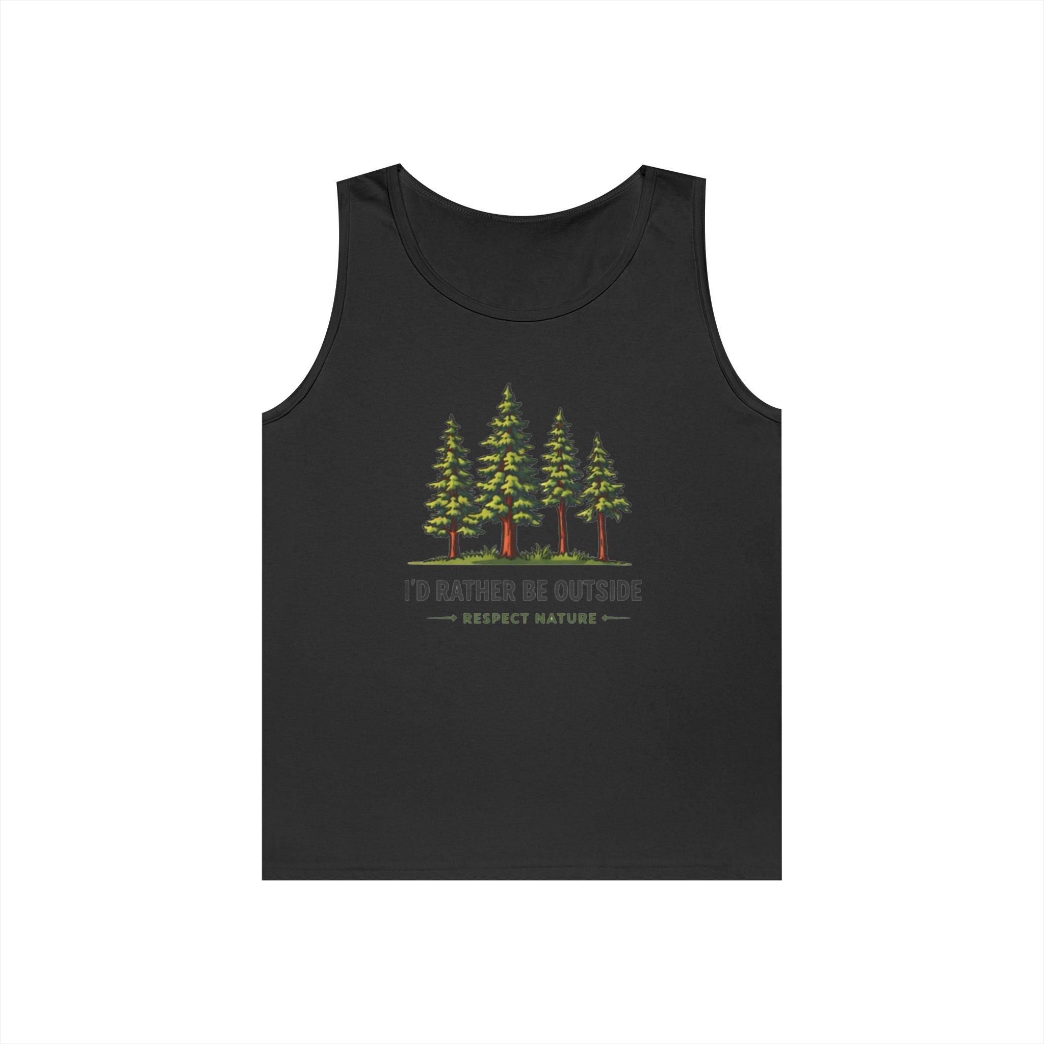 Id Rather Be Outside Tank Top | Nature Lovers Camping Graphic