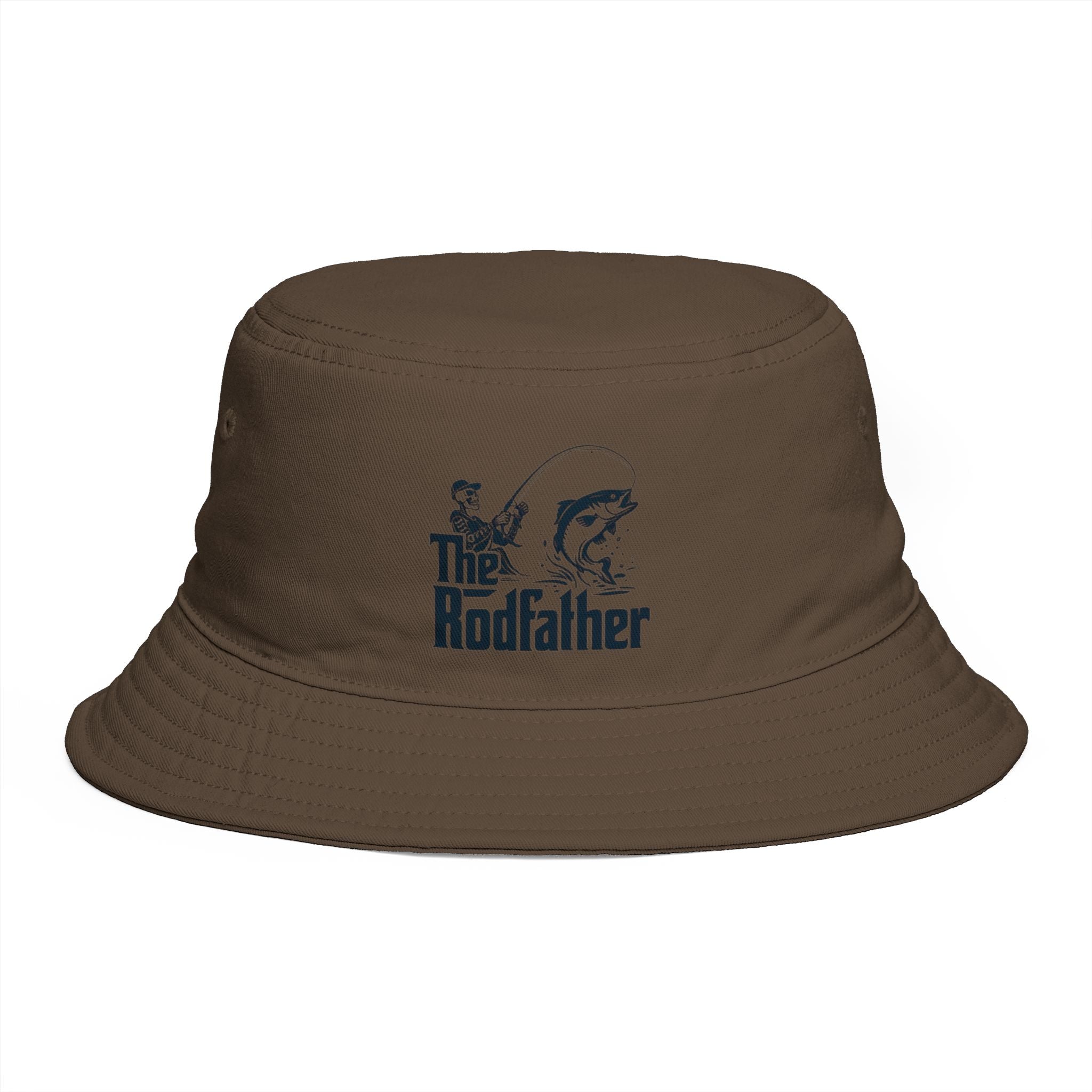 Bucket Hat | The Rodfather Vintage Fishing Logo Bucket Hat