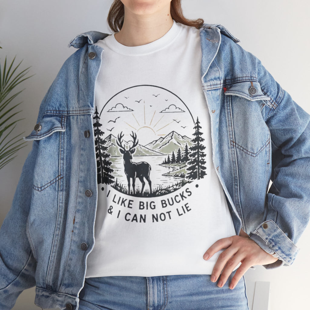 Hunting T-Shirt | "I Like Big Bucks And I Cannot Lie" Graphic Tee