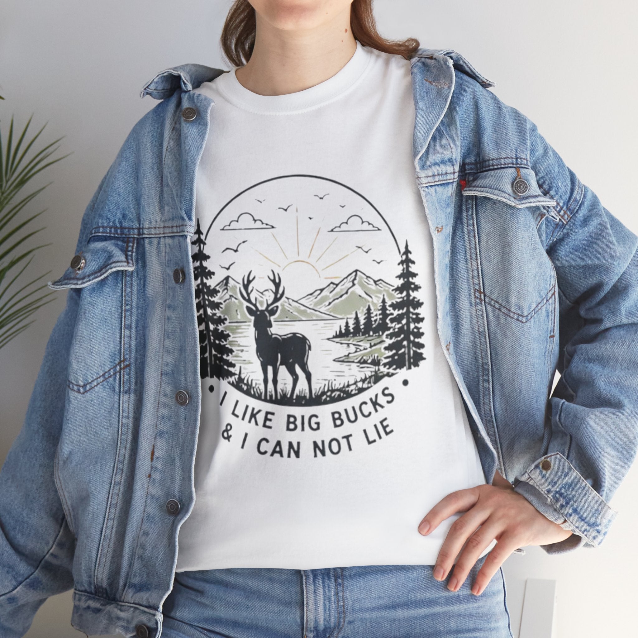 Hunting T-Shirt | "I Like Big Bucks And I Cannot Lie" Graphic Tee